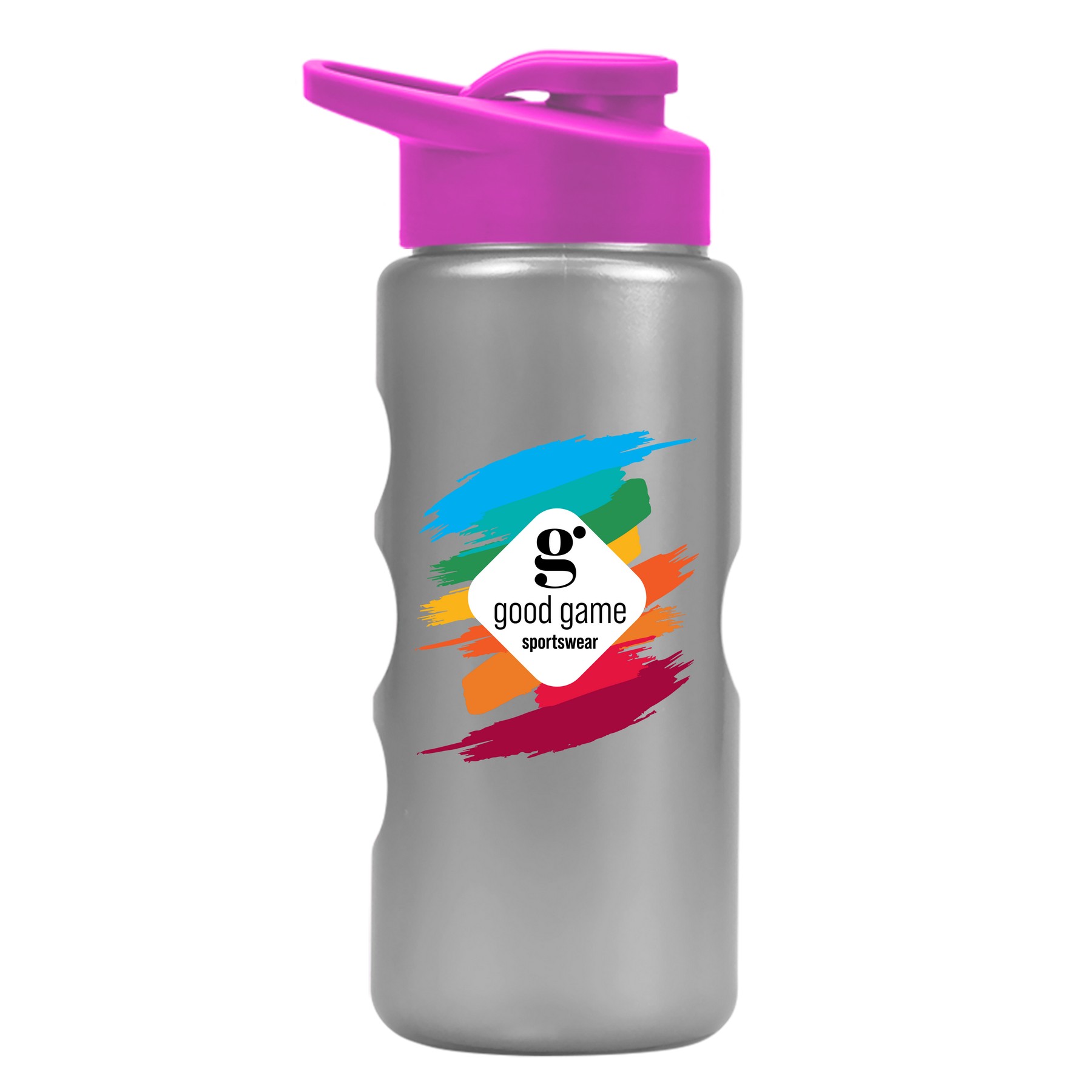 Picture of Garyline® Mini Peak Tritan® Metallike Bottle with Drink-Thru Lid - 22 oz.