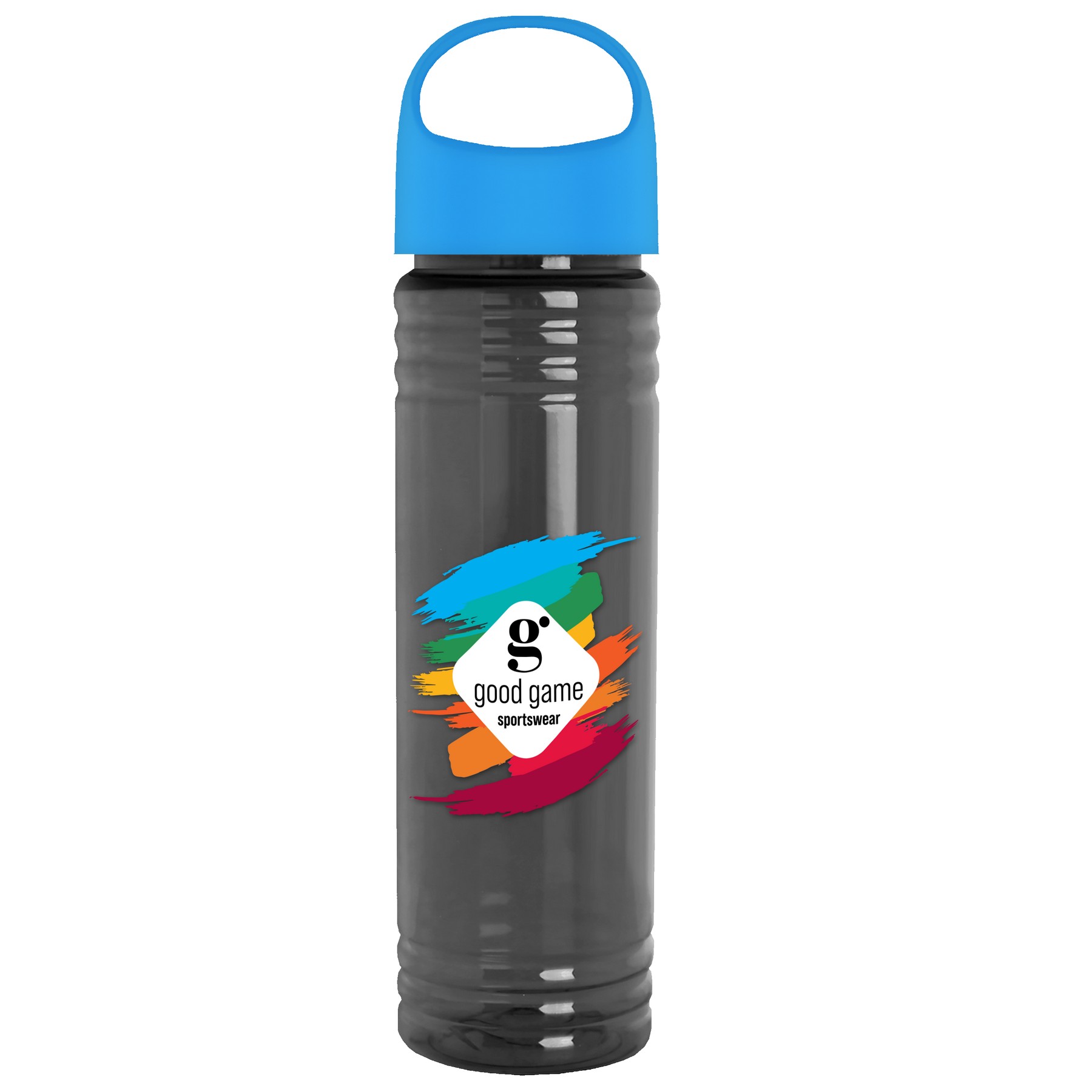 Picture of Garyline® Slim Fit RPET Bottle with Oval Crest Lid - 24 oz.