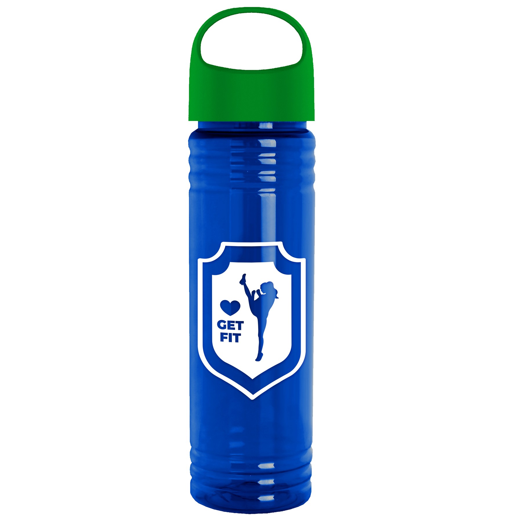 Picture of Garyline® Slim Fit RPET Bottle with Oval Crest Lid - 24 oz.