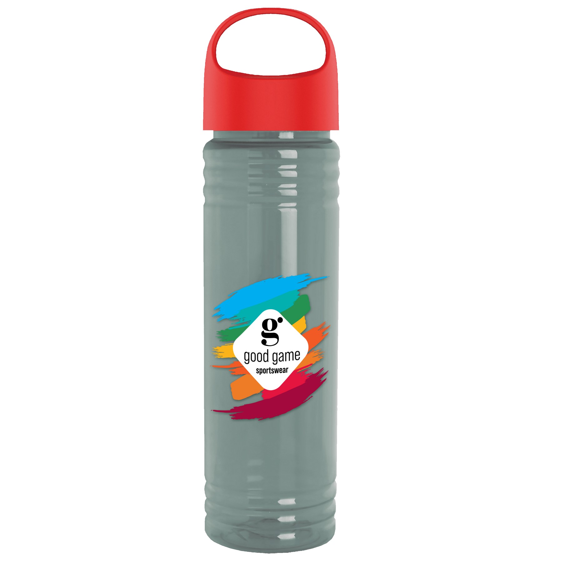 Picture of Garyline® Slim Fit RPET Bottle with Oval Crest Lid - 24 oz.