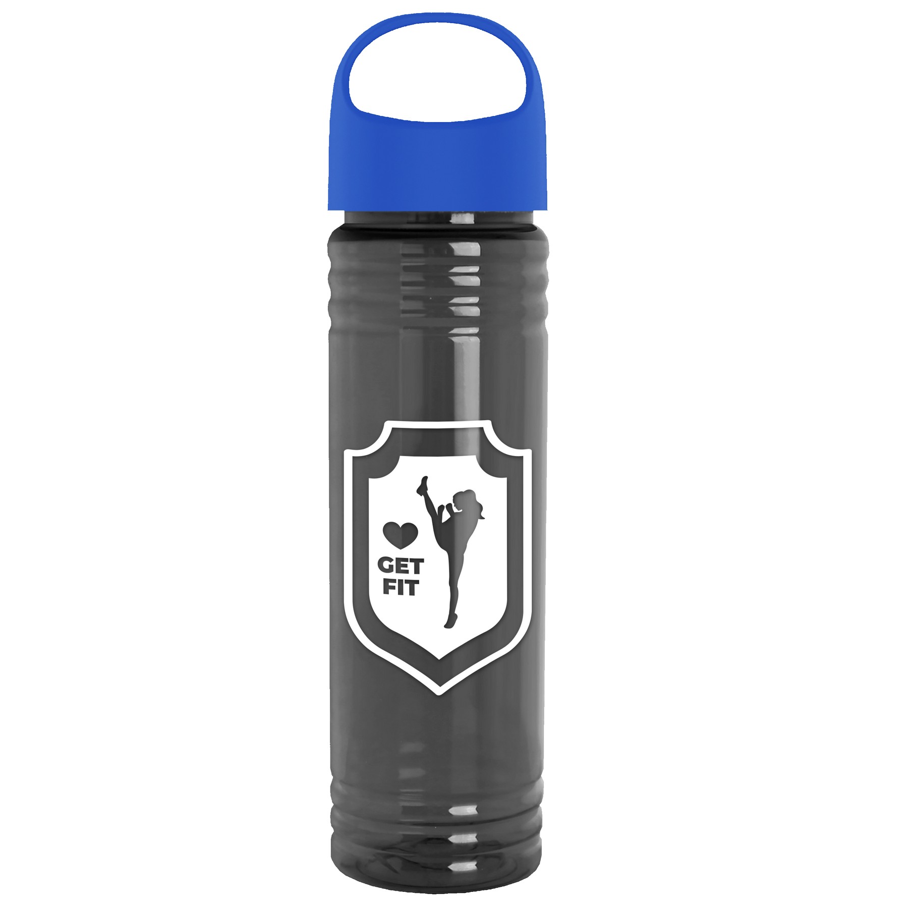 Picture of Garyline® Slim Fit RPET Bottle with Oval Crest Lid - 24 oz.