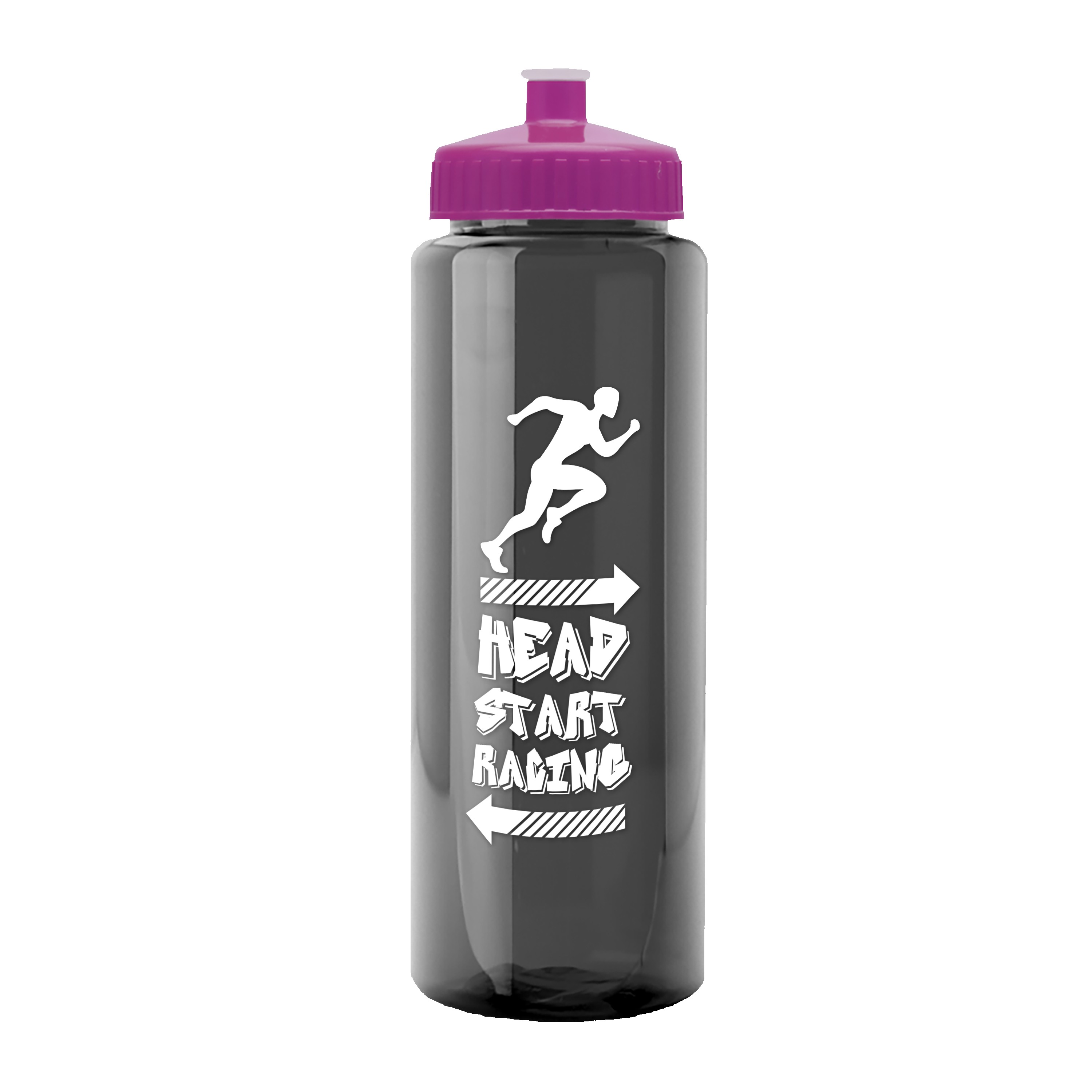 Picture of Garyline® Slim Fit RPET Bottle with Push-Pull Lid - 32 oz.