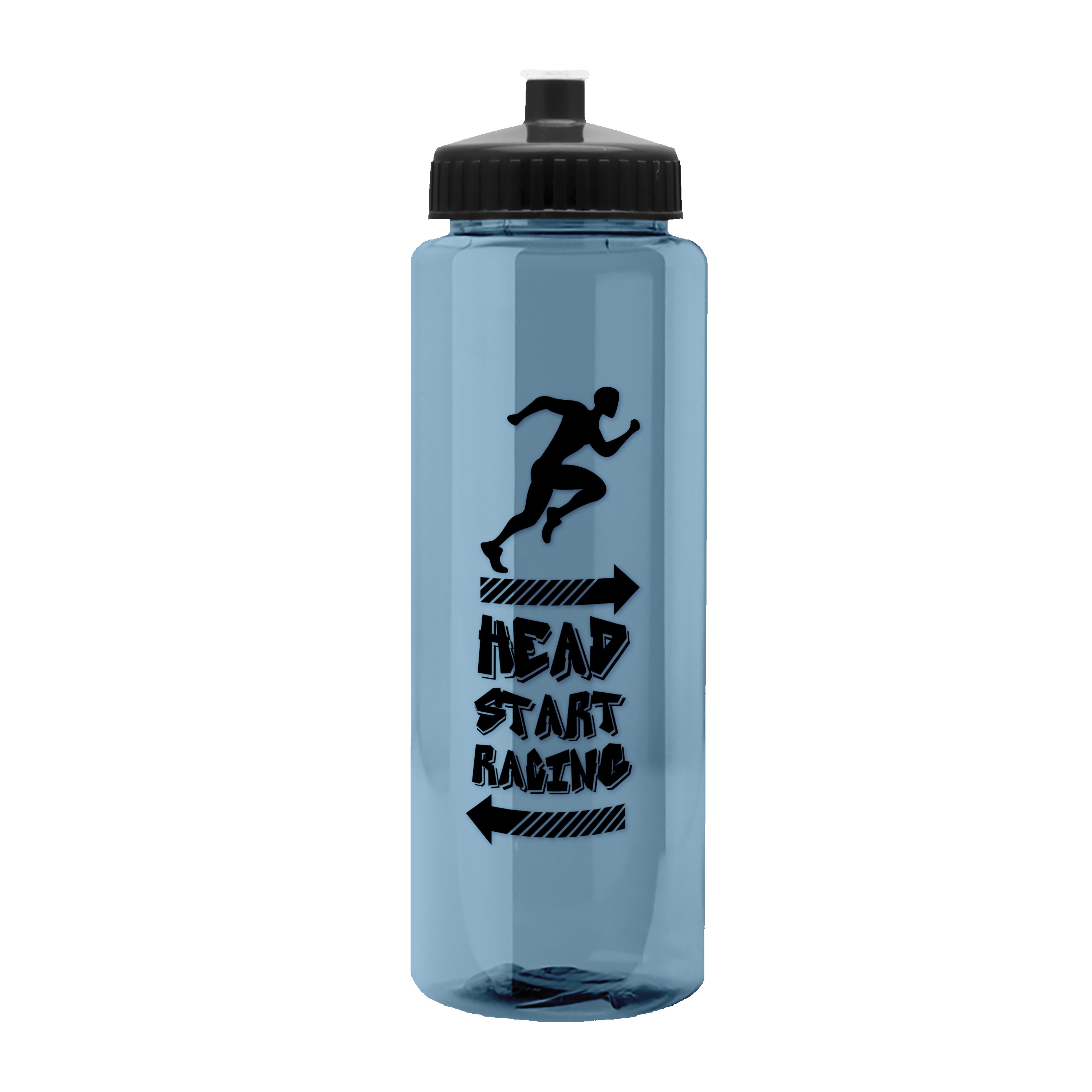Picture of Garyline® Slim Fit RPET Bottle with Push-Pull Lid - 32 oz.