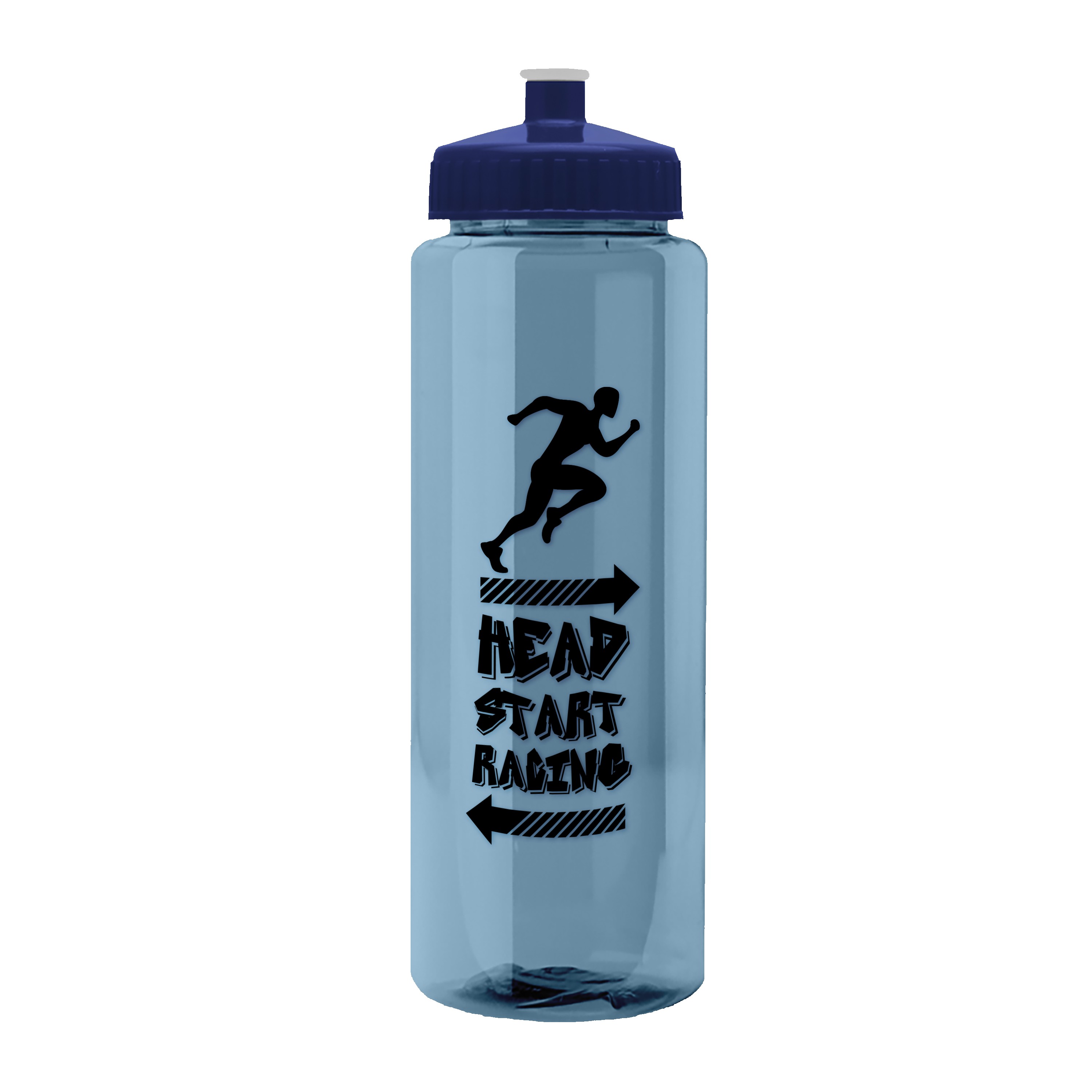 Picture of Garyline® Slim Fit RPET Bottle with Push-Pull Lid - 32 oz.