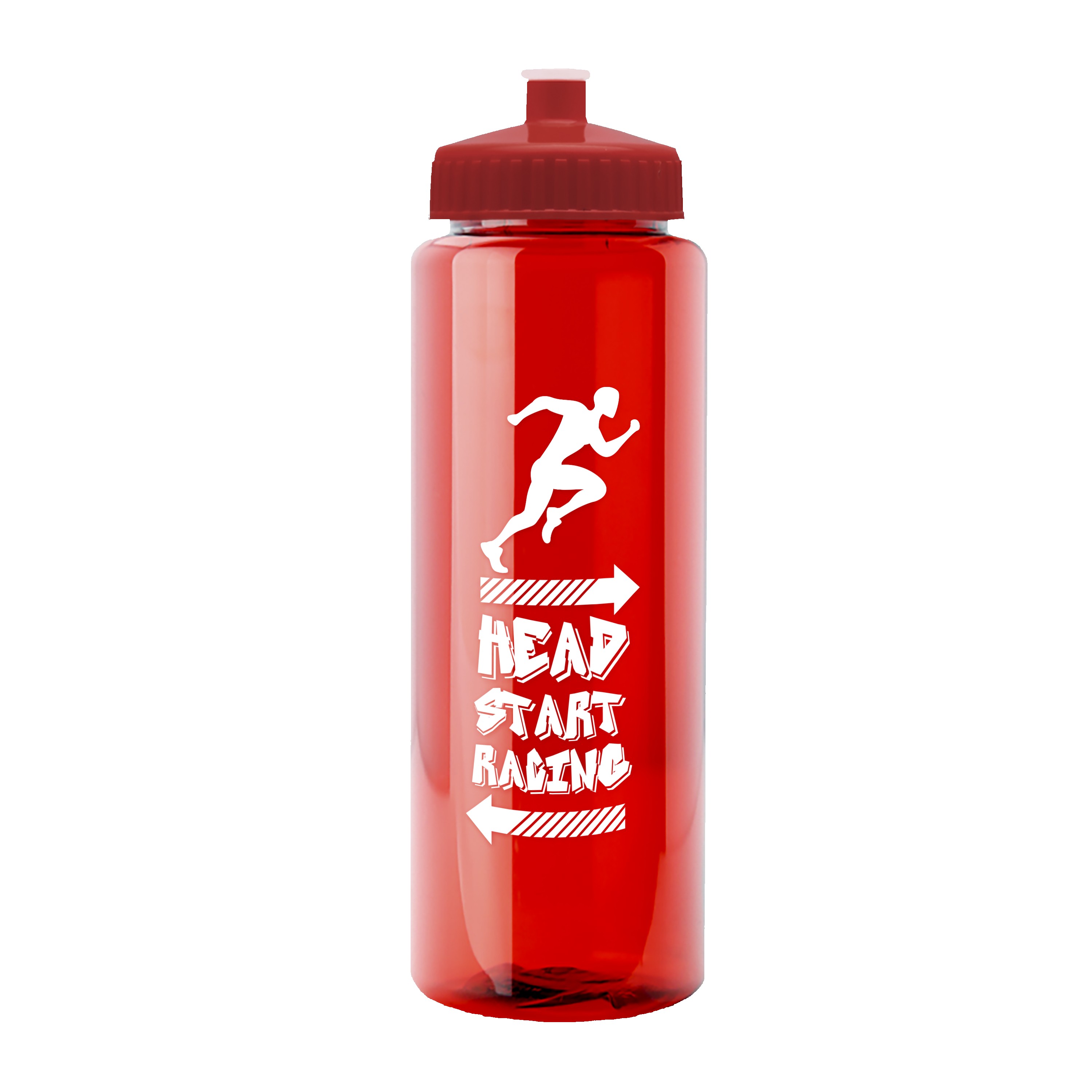 Picture of Garyline® Slim Fit RPET Bottle with Push-Pull Lid - 32 oz.