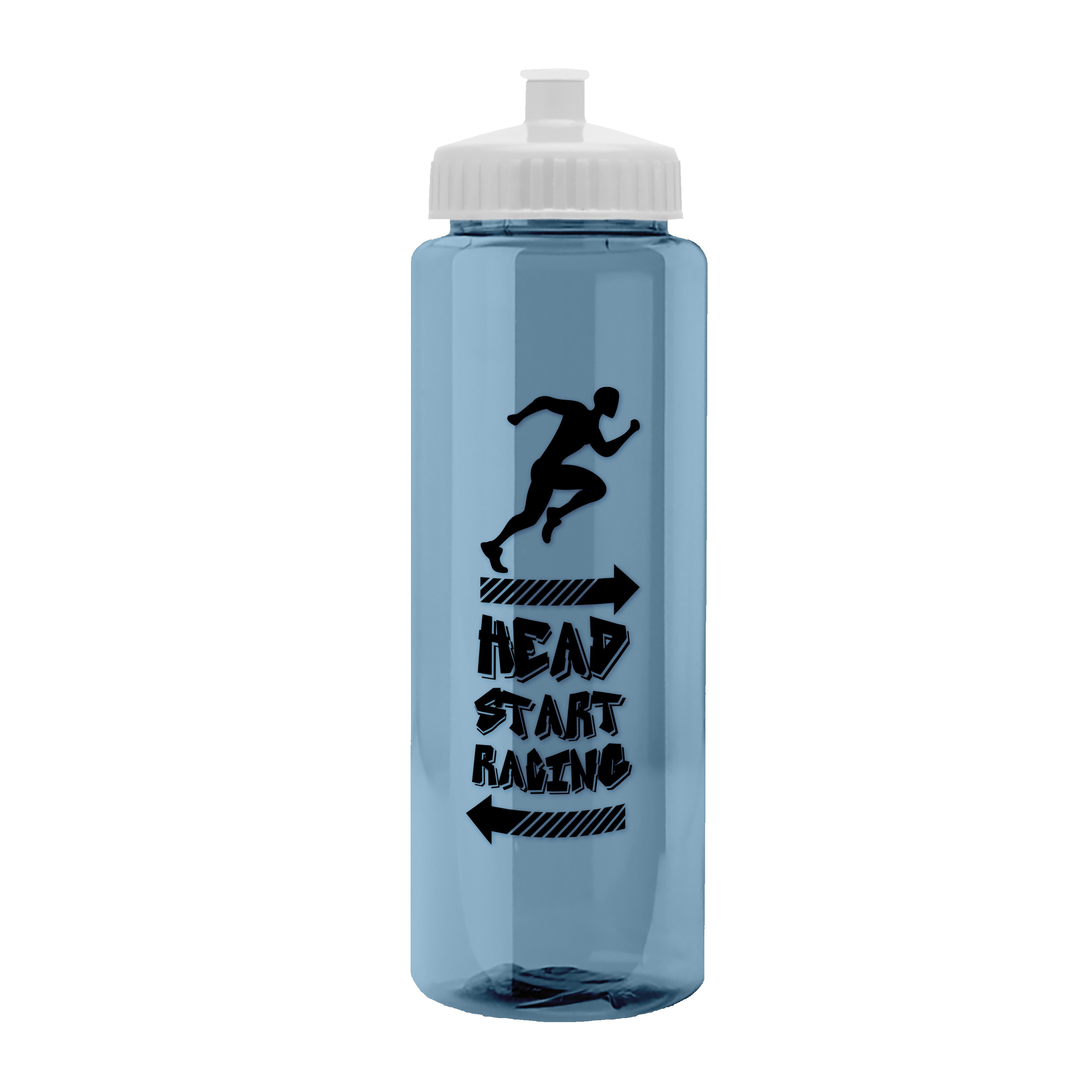 Picture of Garyline® Slim Fit RPET Bottle with Push-Pull Lid - 32 oz.