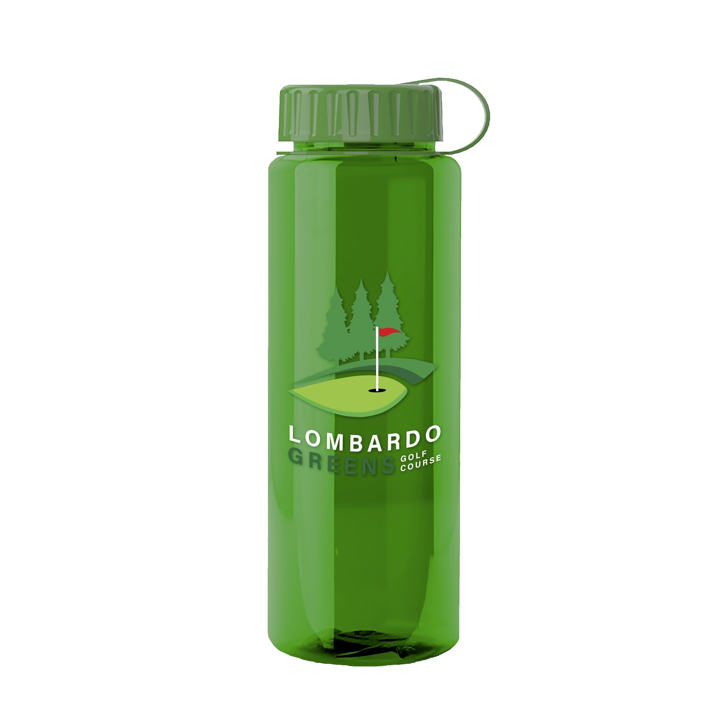 Picture of Garyline® Slim Fit RPET Bottle with Tethered Lid - 32 oz.