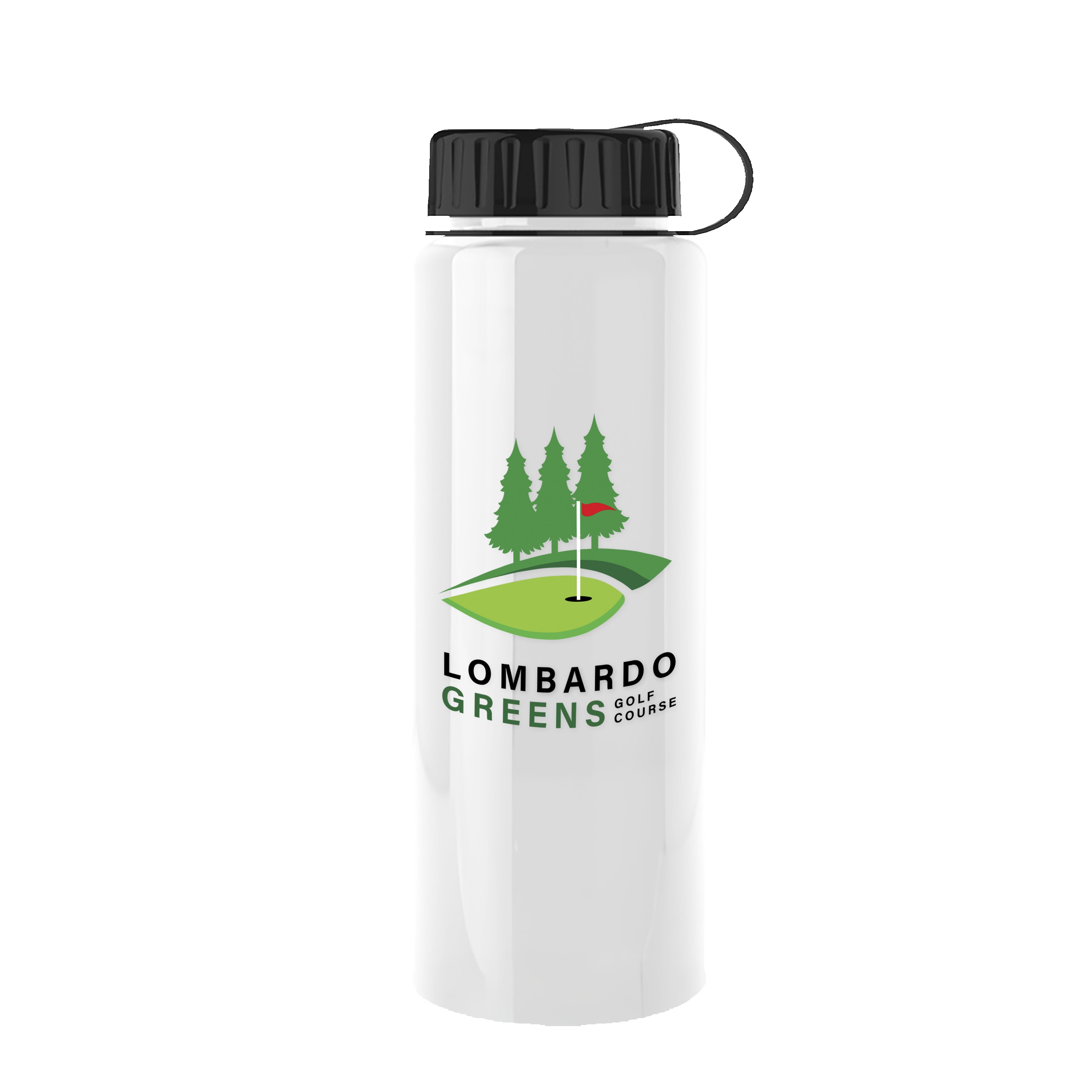 Picture of Garyline® Slim Fit RPET Bottle with Tethered Lid - 32 oz.