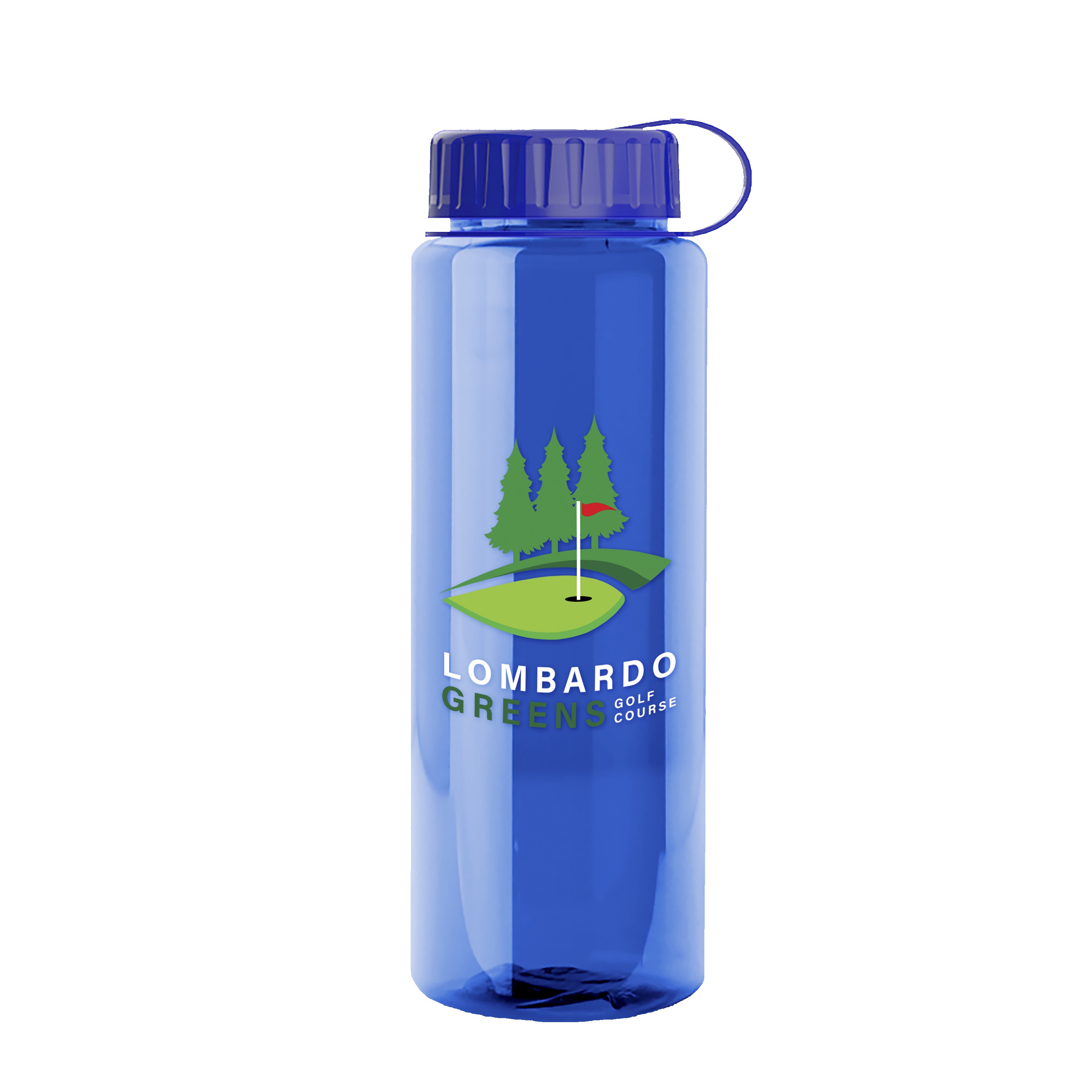 Picture of Garyline® Slim Fit RPET Bottle with Tethered Lid - 32 oz.