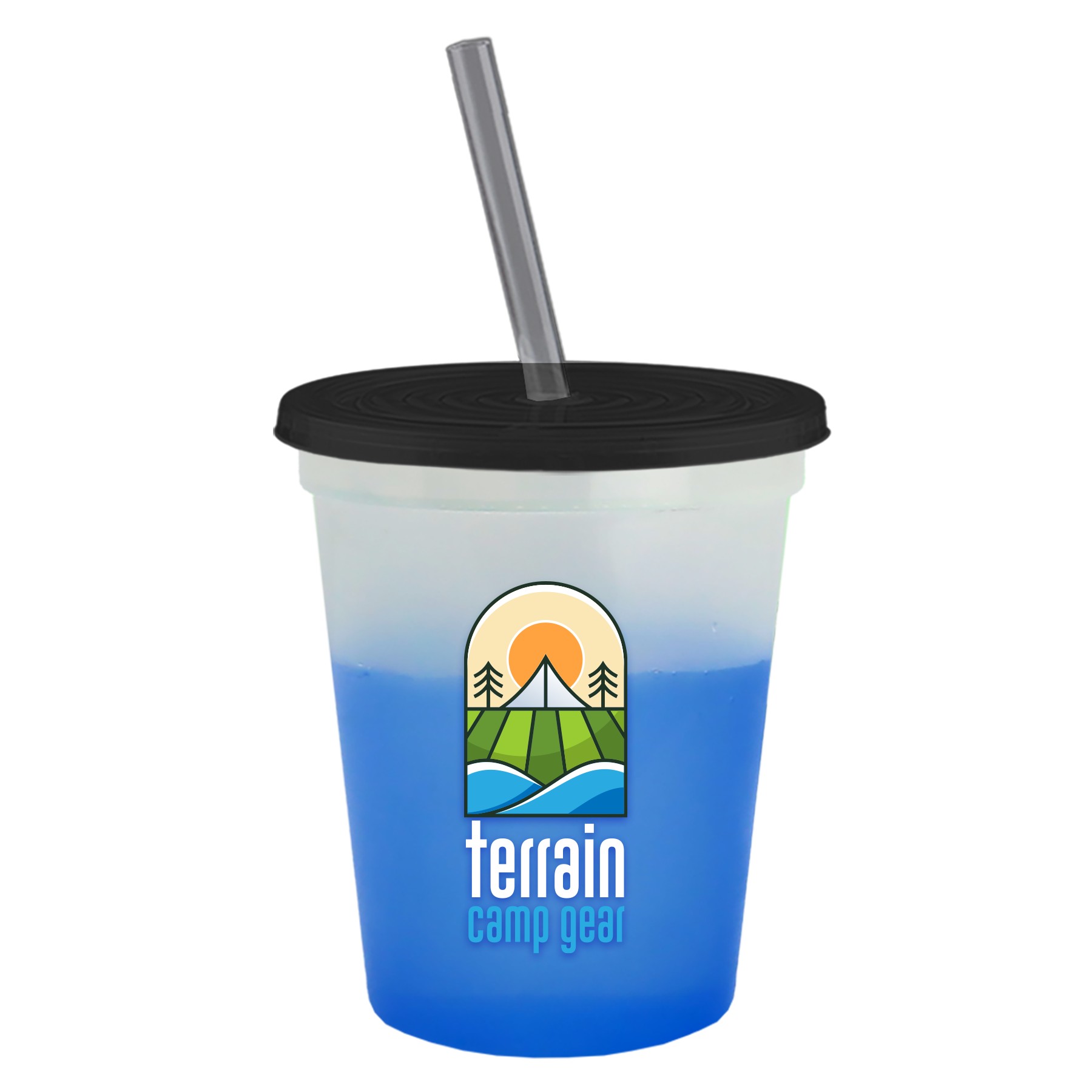 Picture of Garyline® Cups-on-the-Go Color-Changing Sport Sipper - 16 oz.