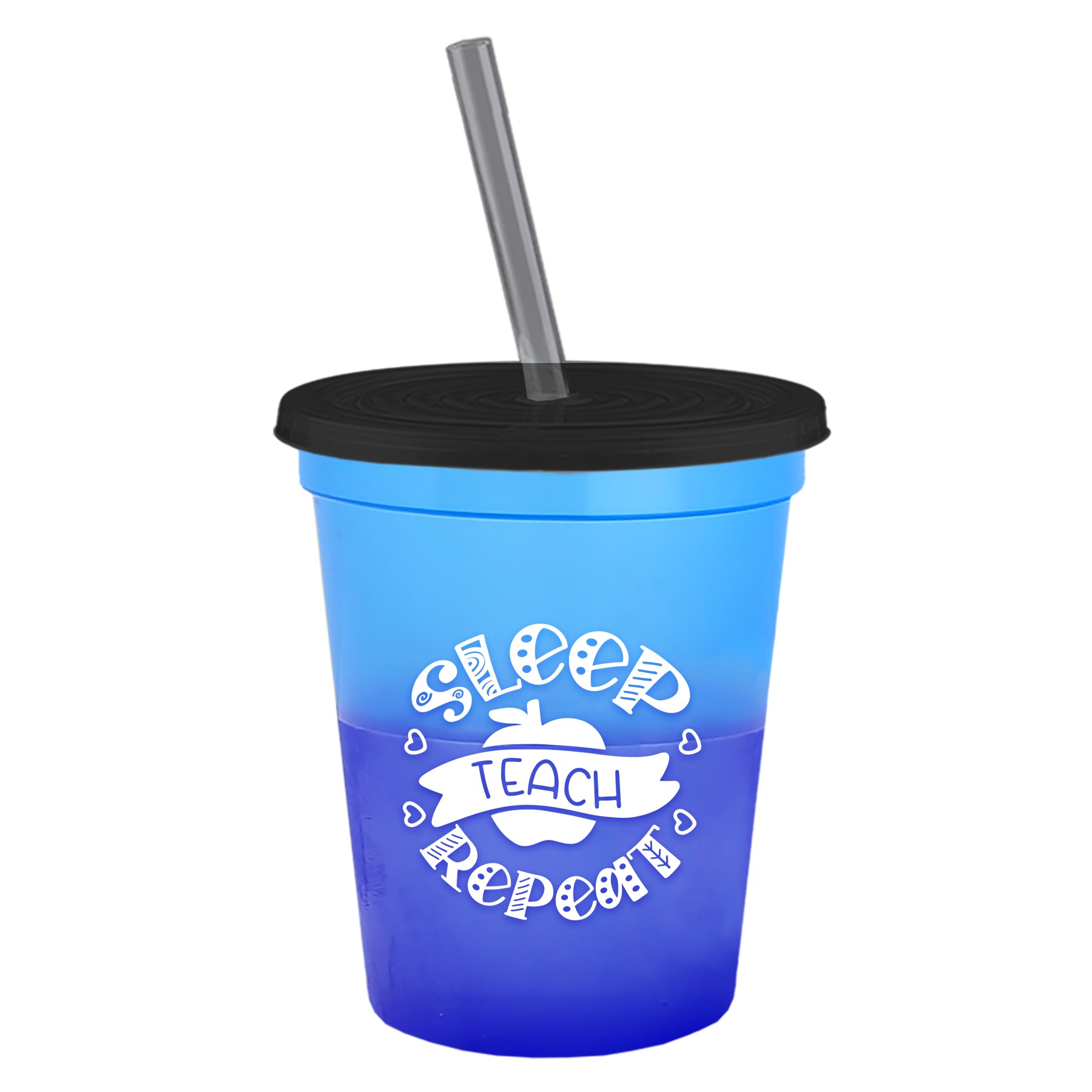 Picture of Garyline® Cups-on-the-Go Color-Changing Sport Sipper - 16 oz.
