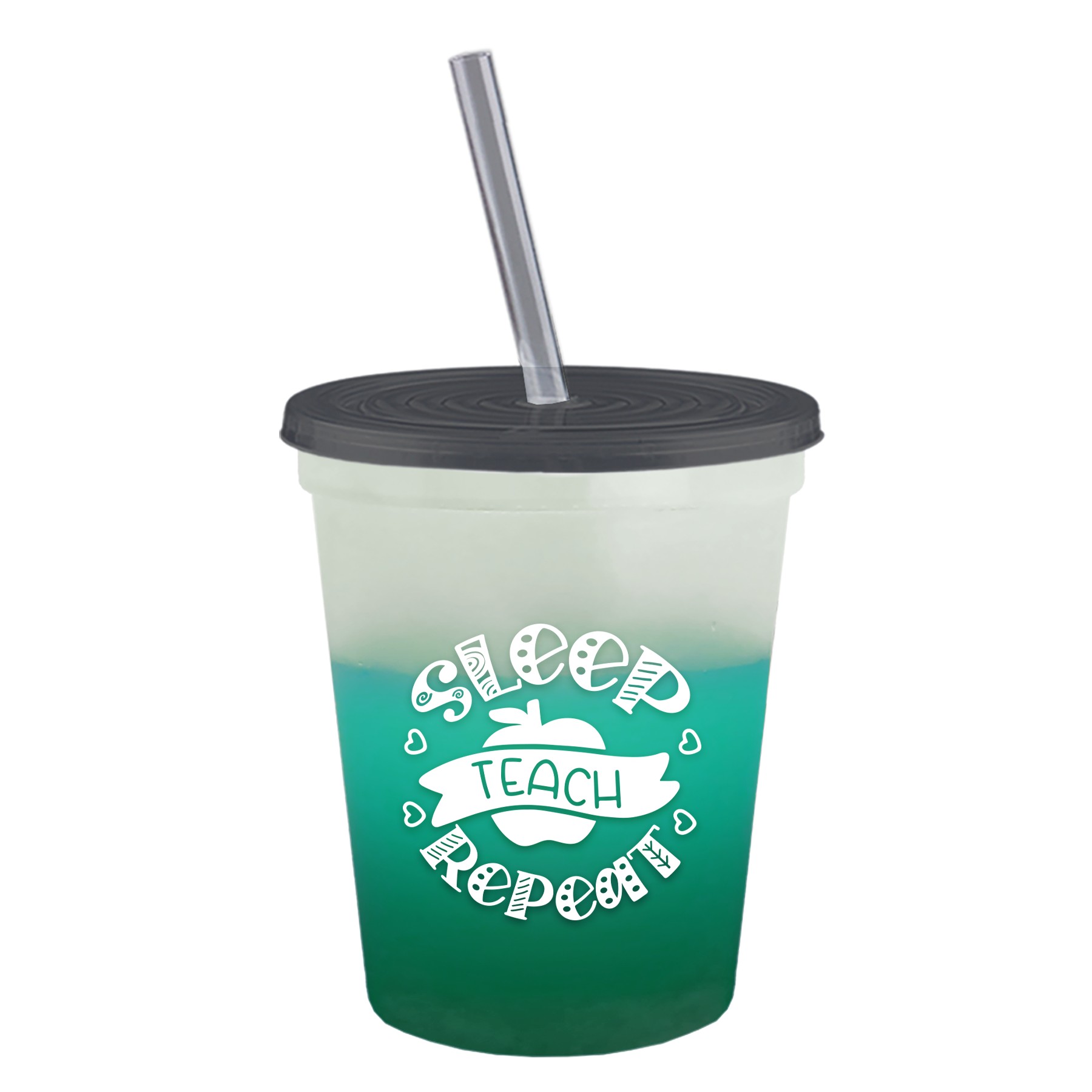Picture of Garyline® Cups-on-the-Go Color-Changing Sport Sipper - 16 oz.