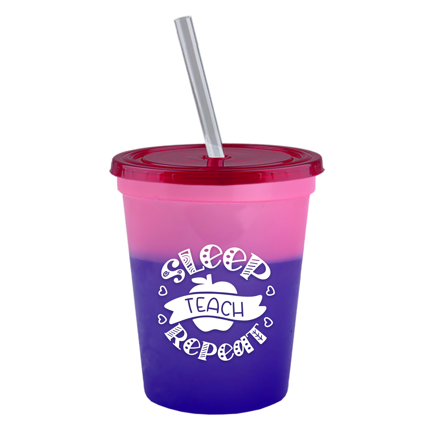 Picture of Garyline® Cups-on-the-Go Color-Changing Sport Sipper - 16 oz.