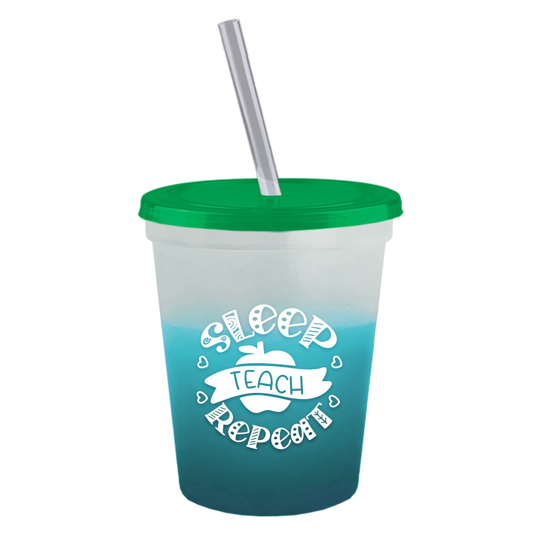 Picture of Garyline® Cups-on-the-Go Color-Changing Sport Sipper - 16 oz.
