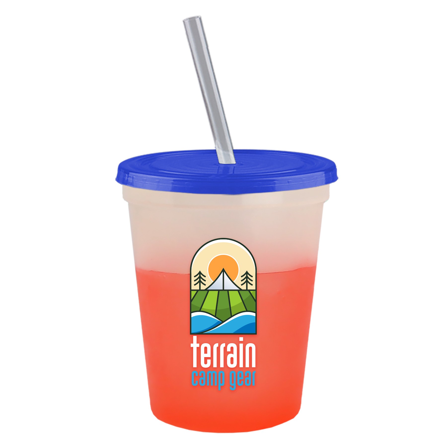 Picture of Garyline® Cups-on-the-Go Color-Changing Sport Sipper - 16 oz.