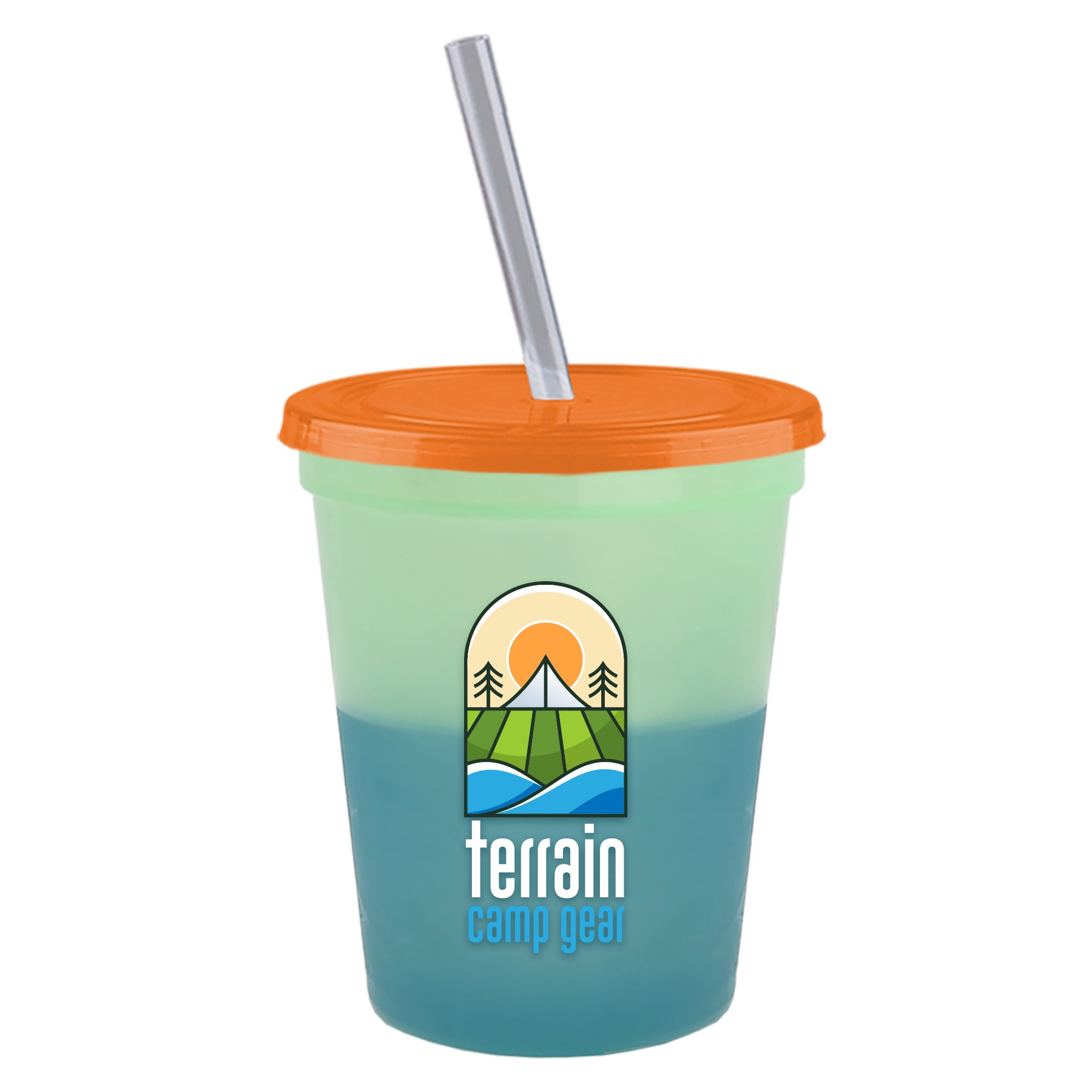 Picture of Garyline® Cups-on-the-Go Color-Changing Sport Sipper - 16 oz.
