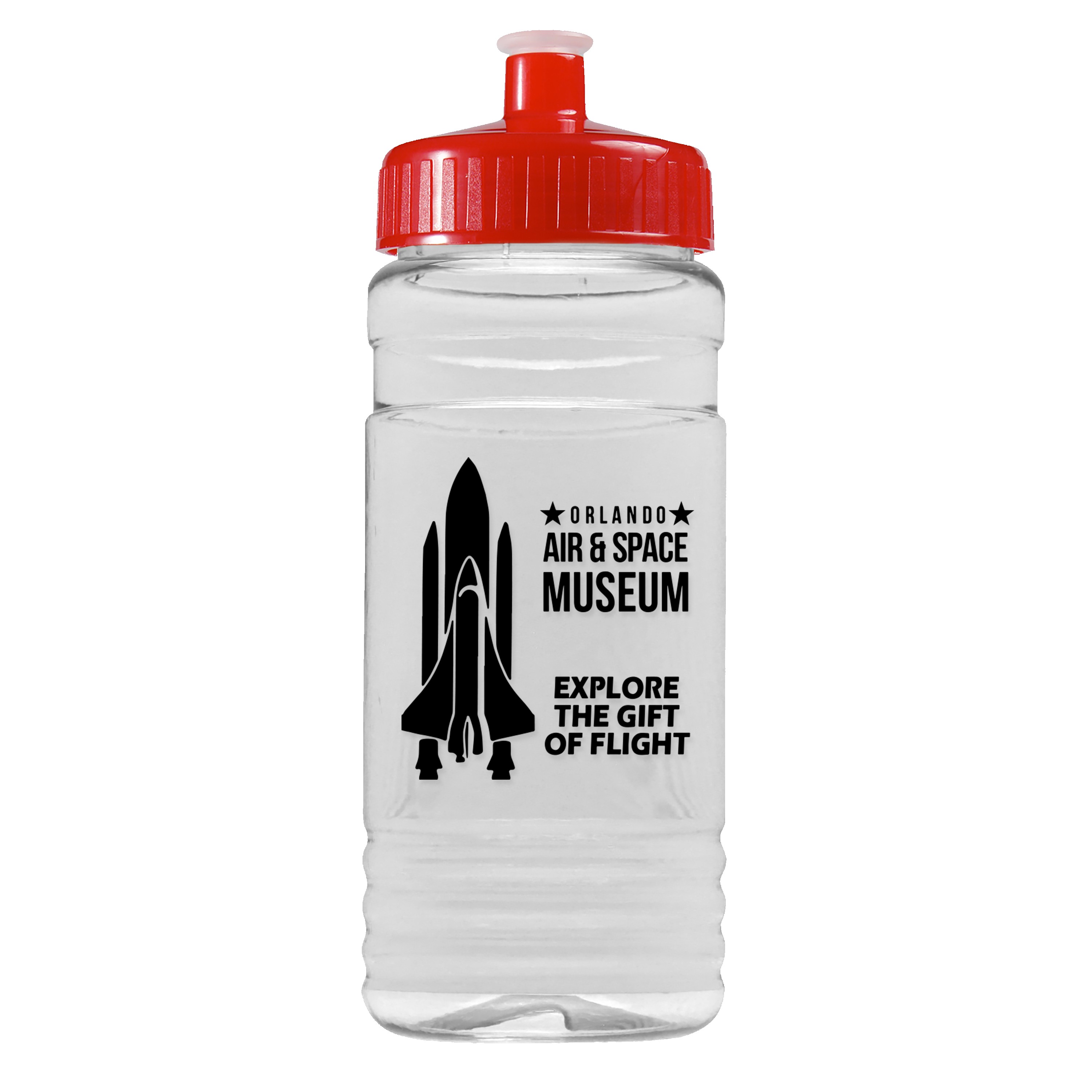 Picture of Garyline® Clear Bottle with Push-Pull Lid - 20 oz.