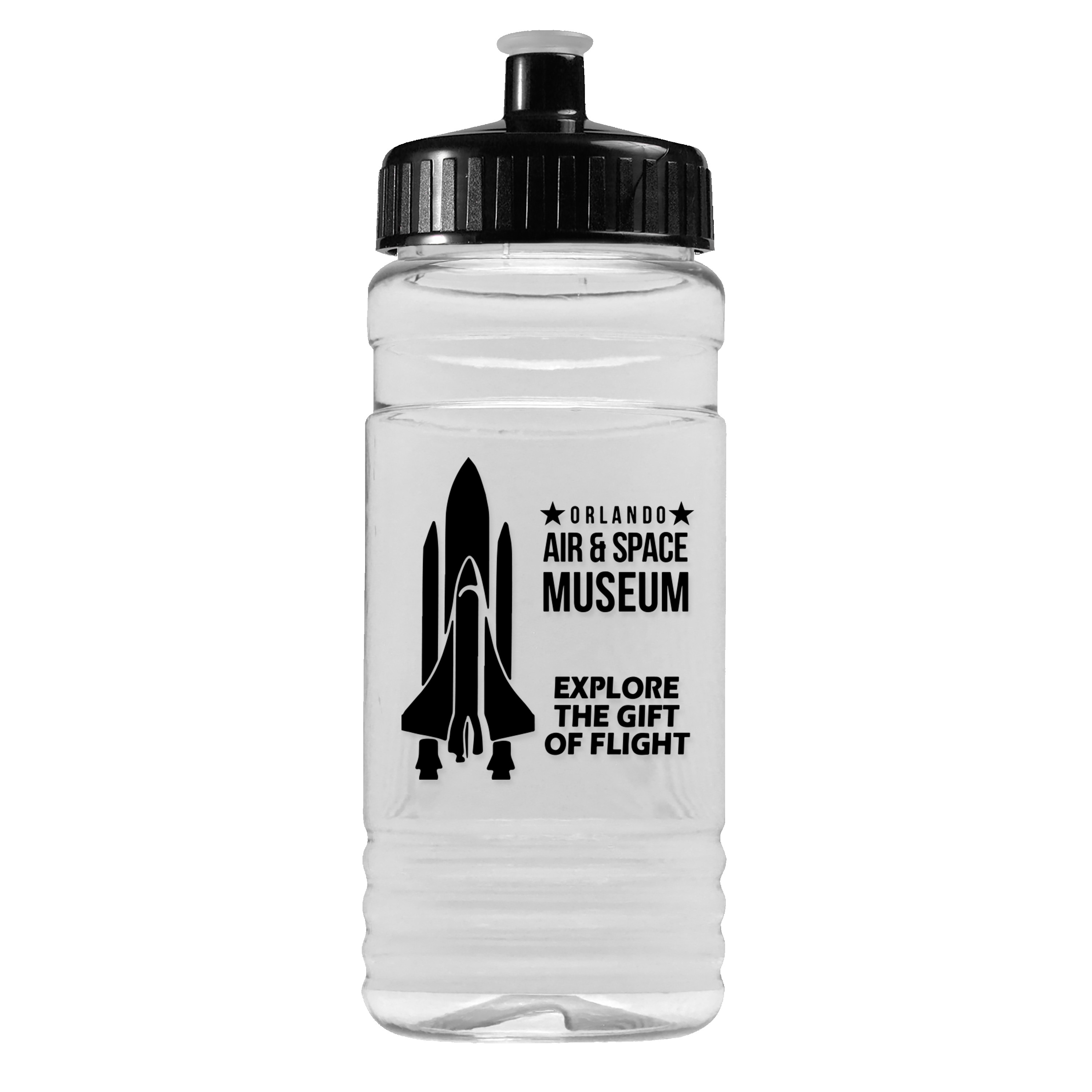 Picture of Garyline® Clear Bottle with Push-Pull Lid - 20 oz.