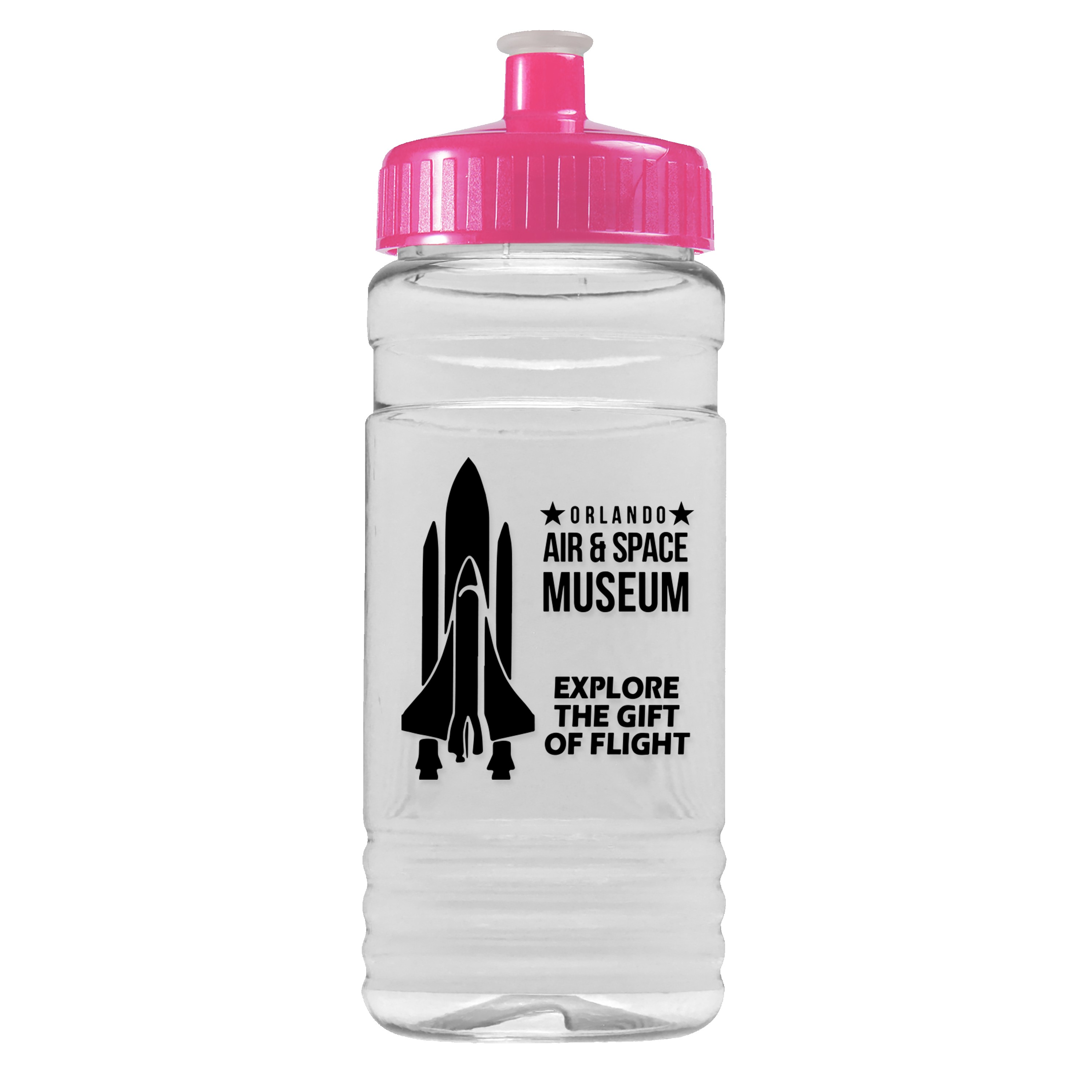 Picture of Garyline® Clear Bottle with Push-Pull Lid - 20 oz.