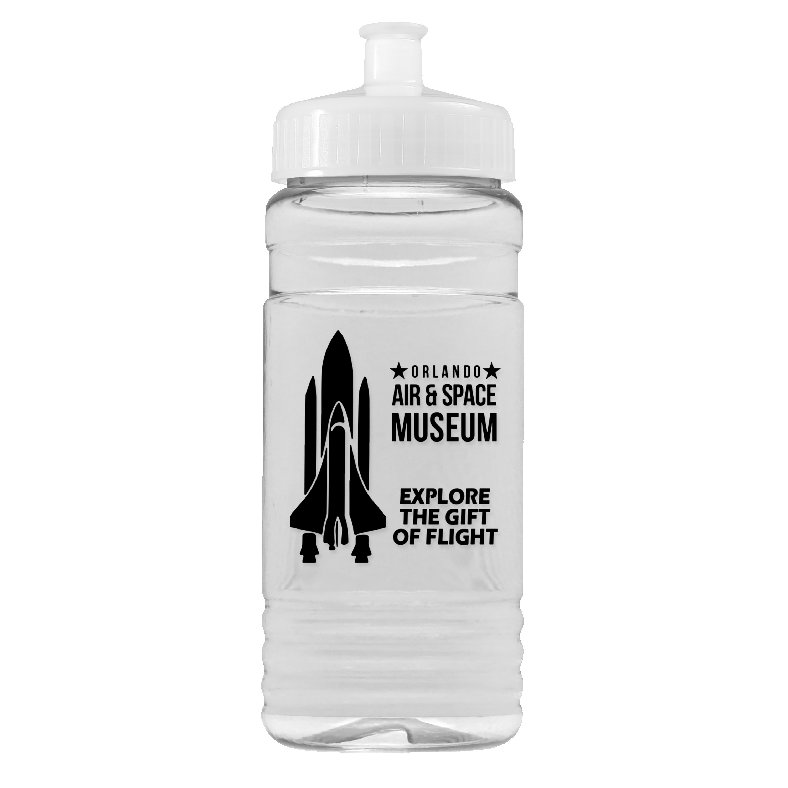Picture of Garyline® Clear Bottle with Push-Pull Lid - 20 oz.