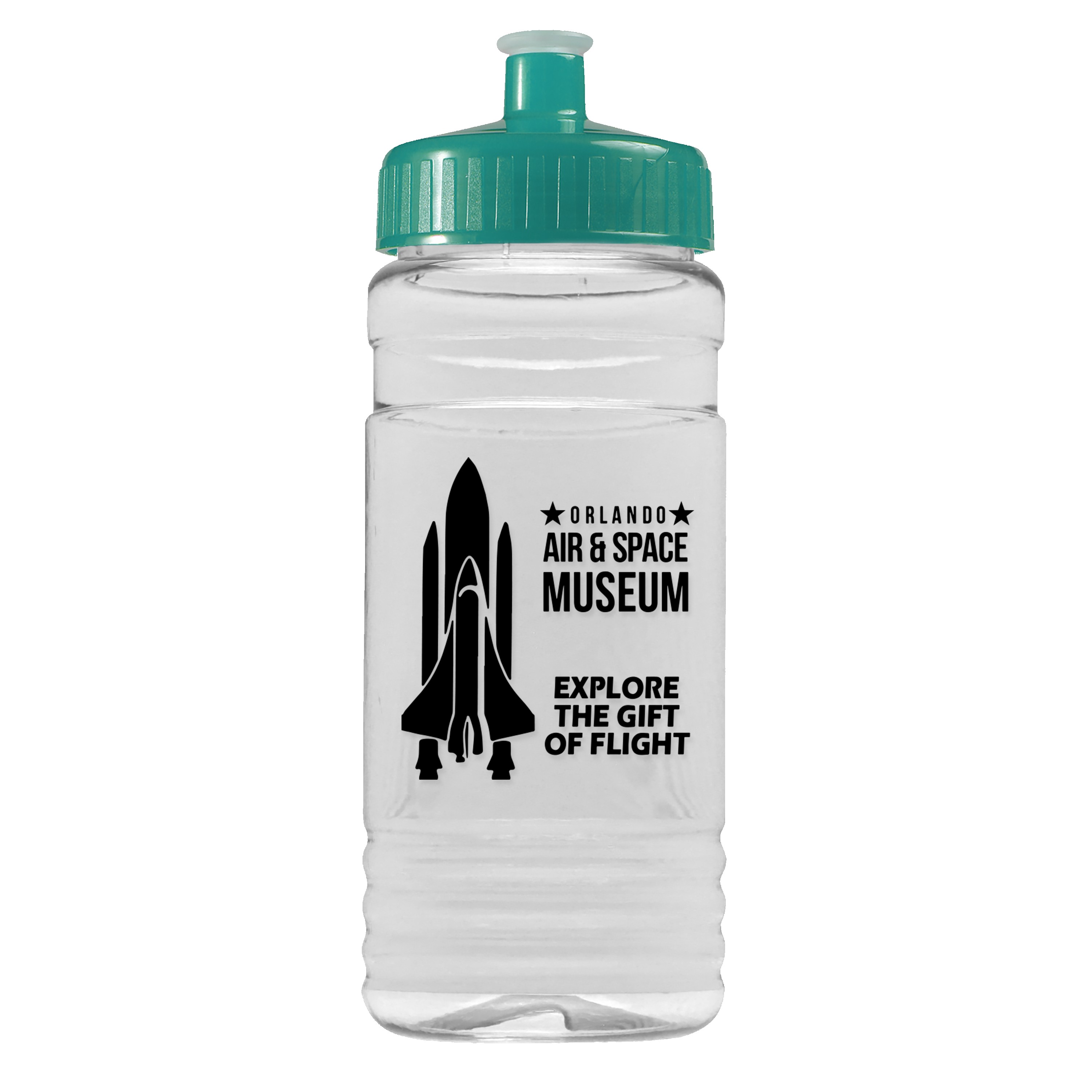 Picture of Garyline® Clear Bottle with Push-Pull Lid - 20 oz.
