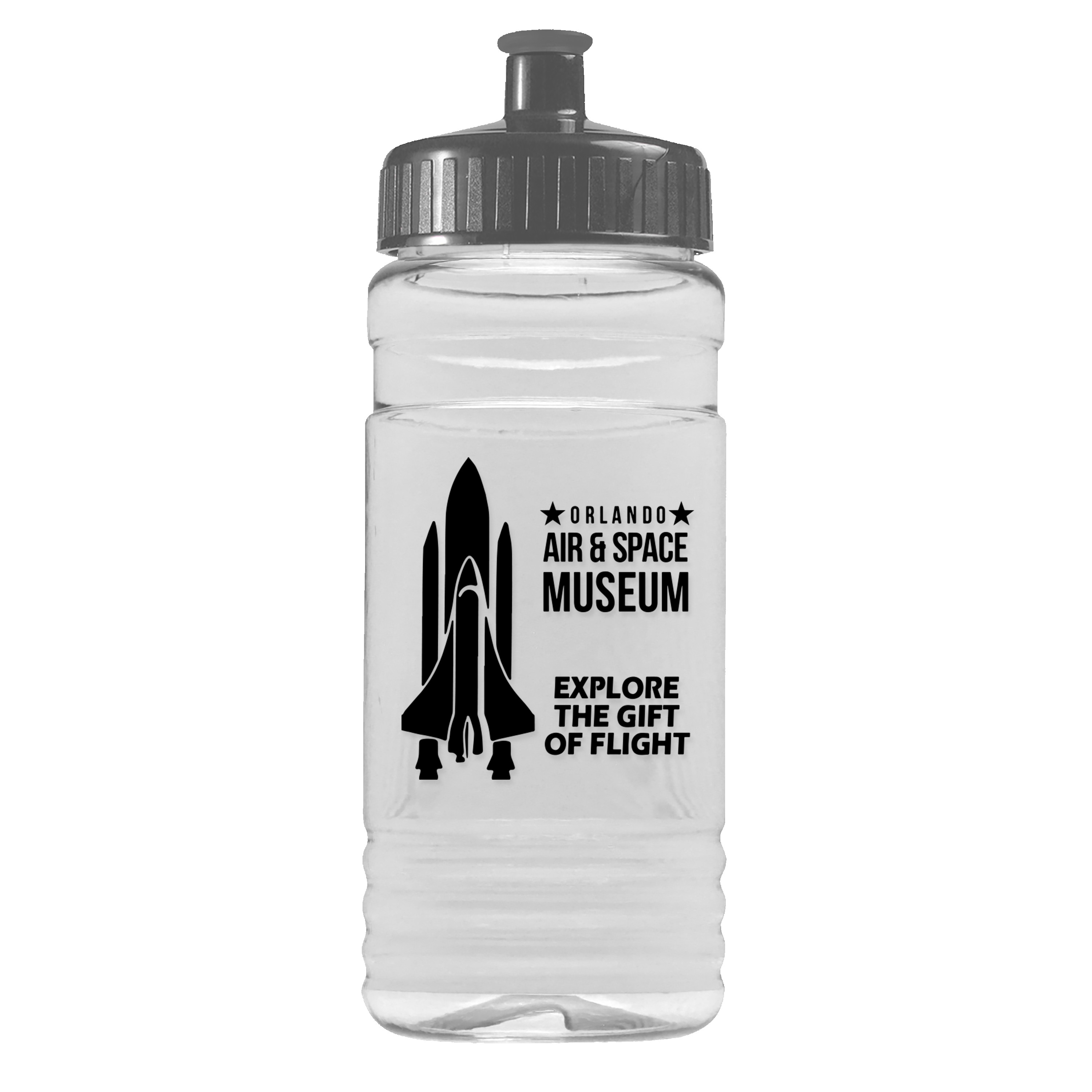 Picture of Garyline® Clear Bottle with Push-Pull Lid - 20 oz.