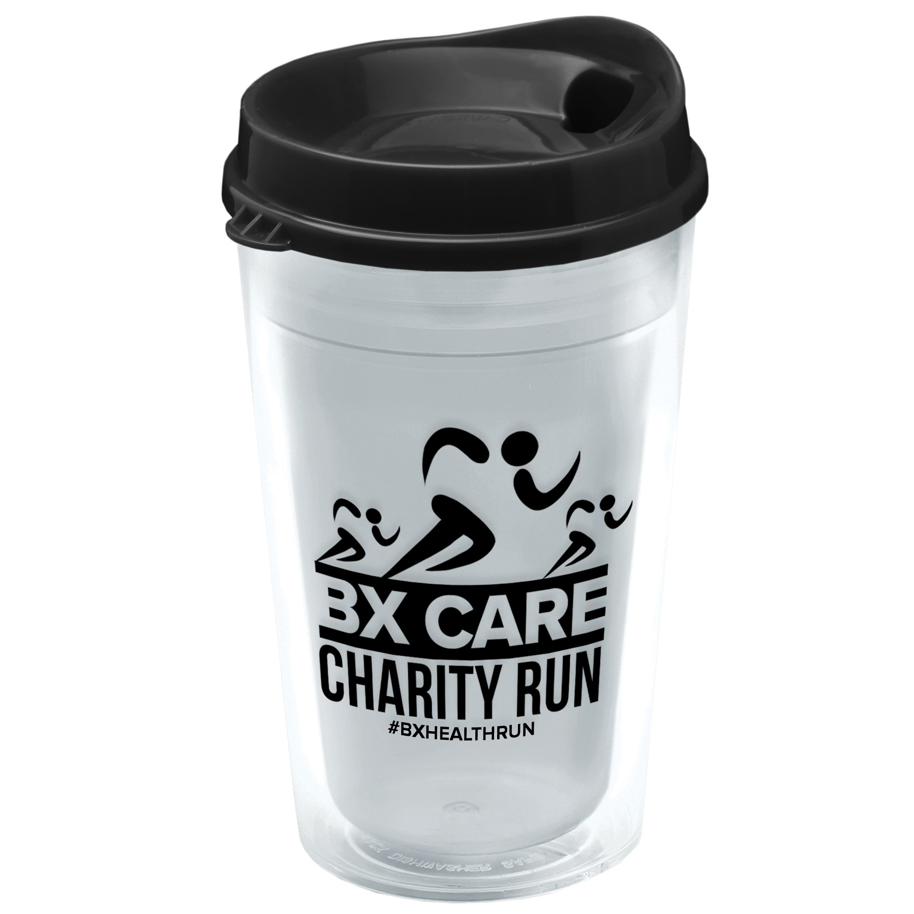 Picture of Garyline® Transparent Tumbler with Sip Lid - 16 oz.