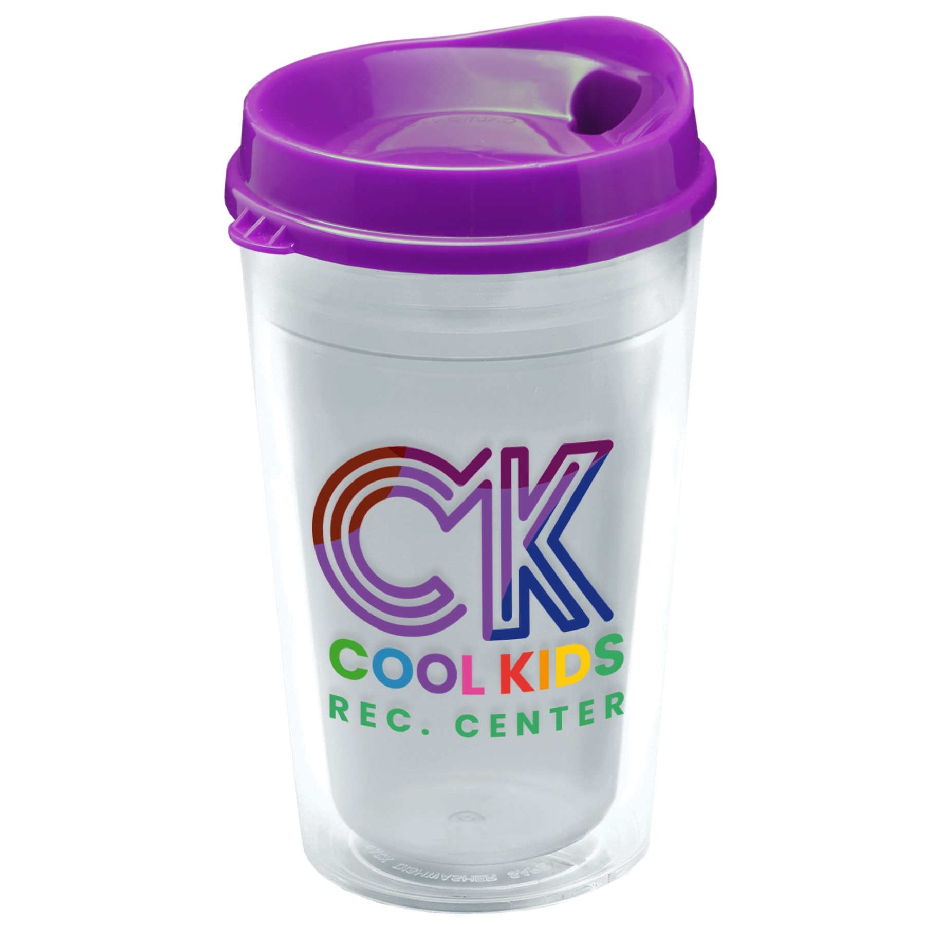 Picture of Garyline® Transparent Tumbler with Sip Lid - 16 oz.
