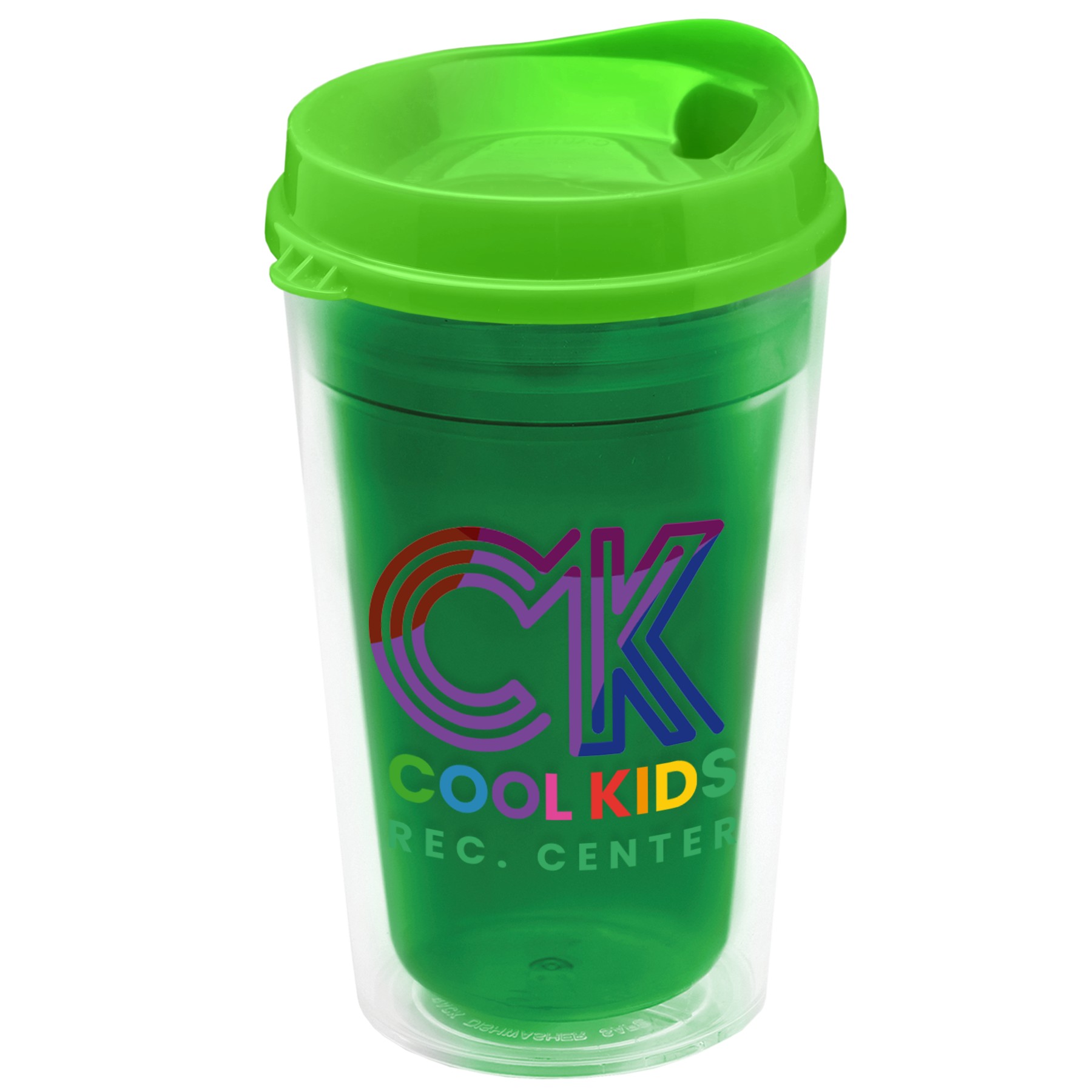 Picture of Garyline® Transparent Tumbler with Sip Lid - 16 oz.