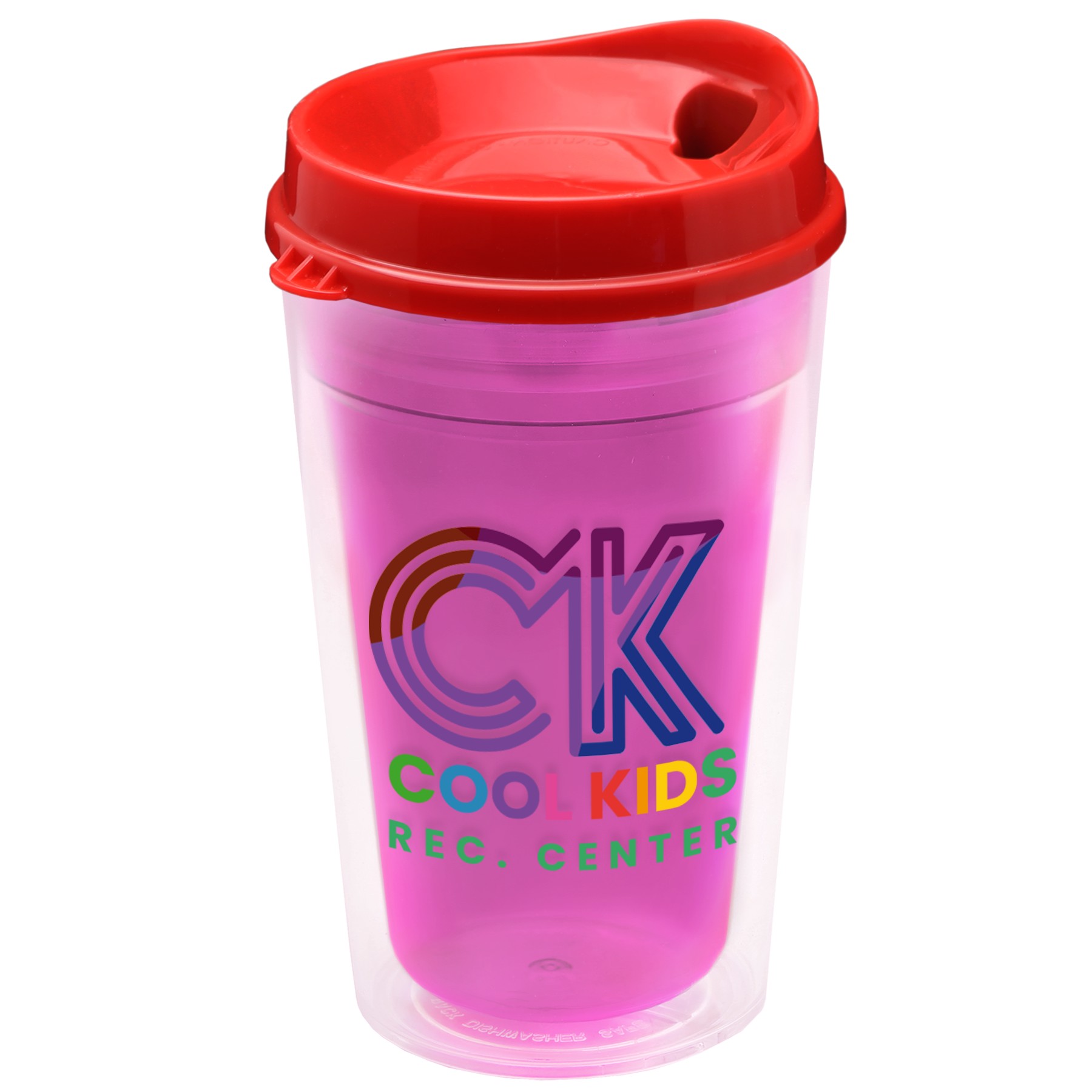 Picture of Garyline® Transparent Tumbler with Sip Lid - 16 oz.