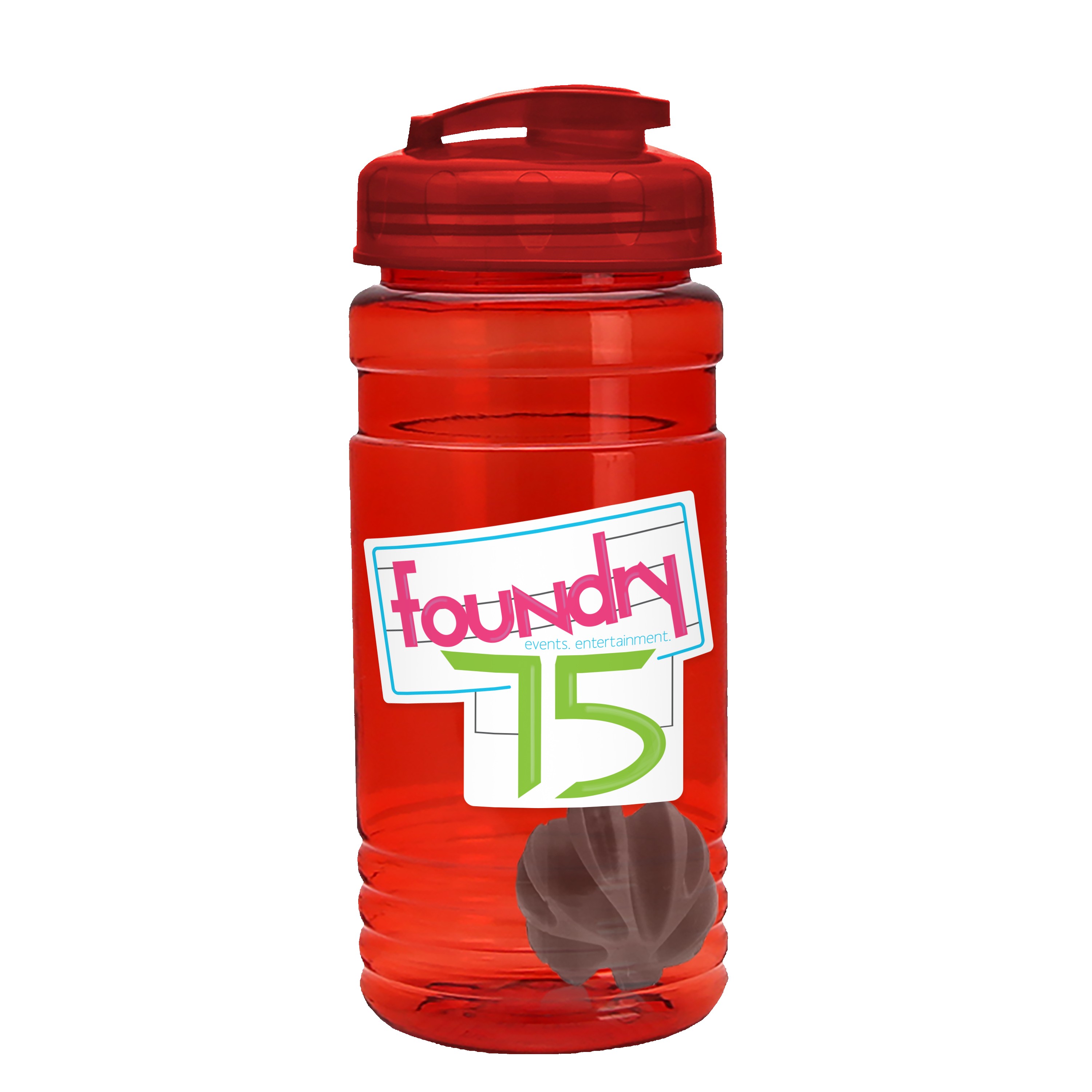 Picture of Garyline® Groove Tritan® Shaker Bottle with Flip-Top Lid and Mixing Ball - 20 oz.