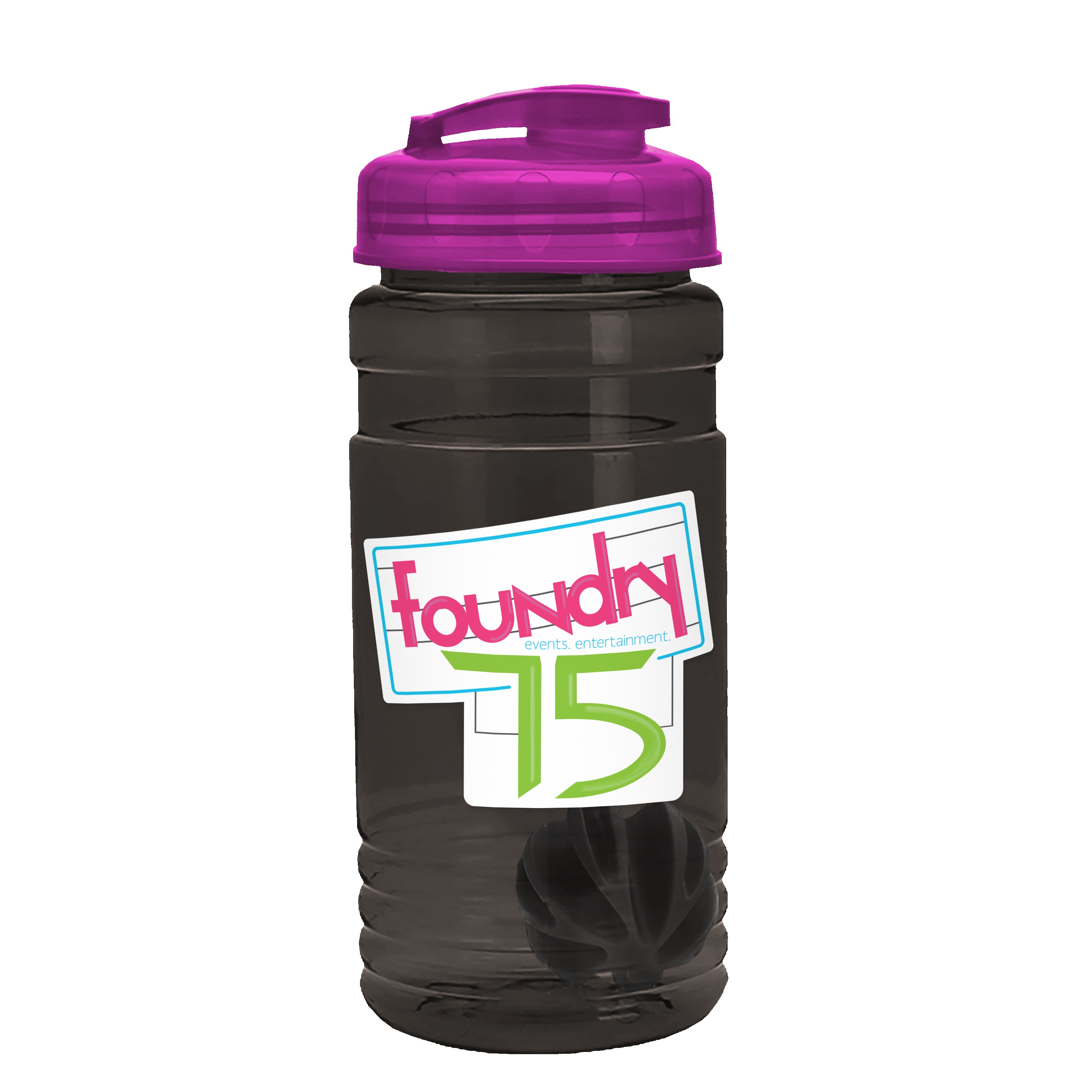 Picture of Garyline® Groove Tritan® Shaker Bottle with Flip-Top Lid and Mixing Ball - 20 oz.