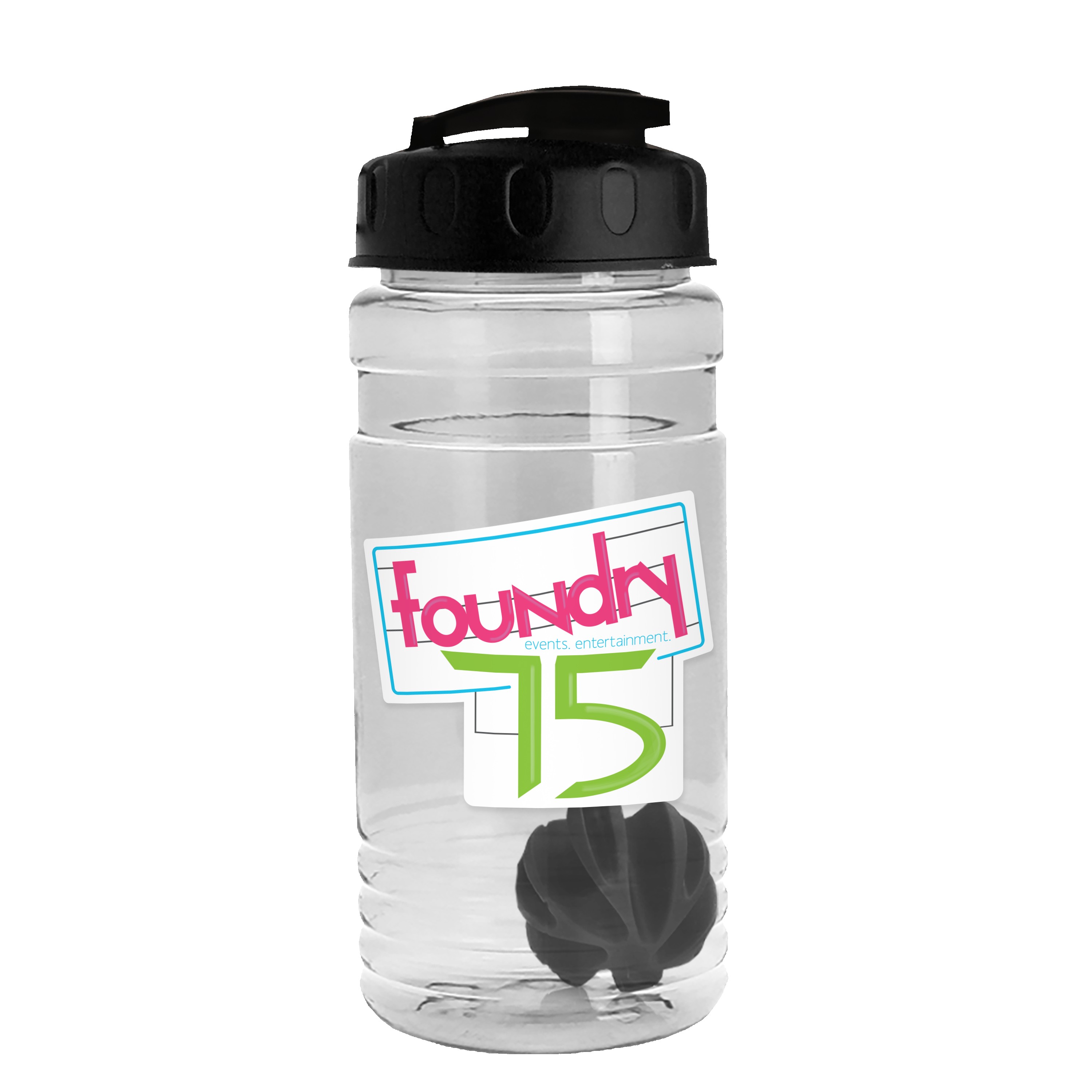 Picture of Garyline® Groove Tritan® Shaker Bottle with Flip-Top Lid and Mixing Ball - 20 oz.