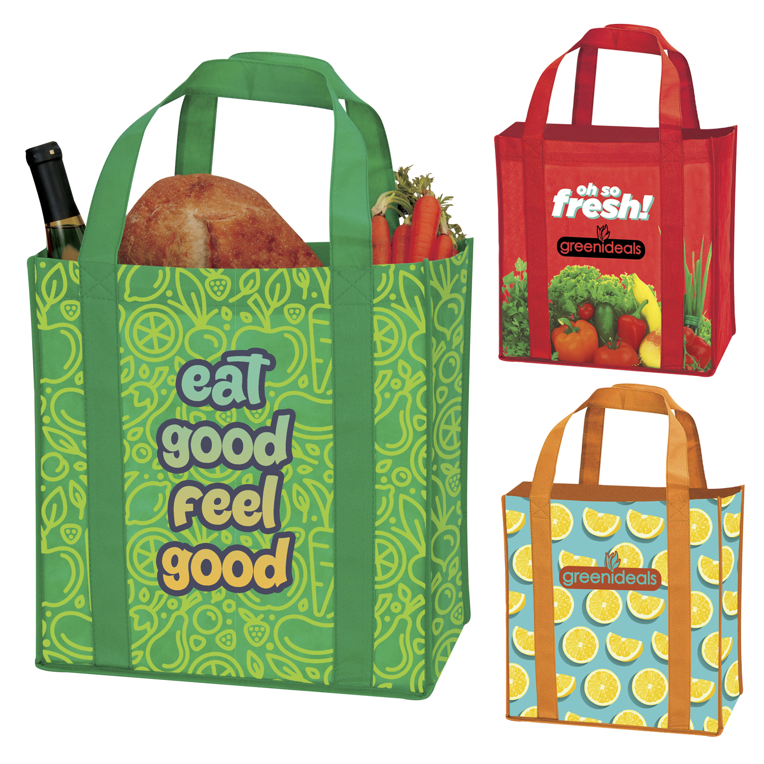 Picture of Universal Source® Laminated Non-Woven Grocery Tote