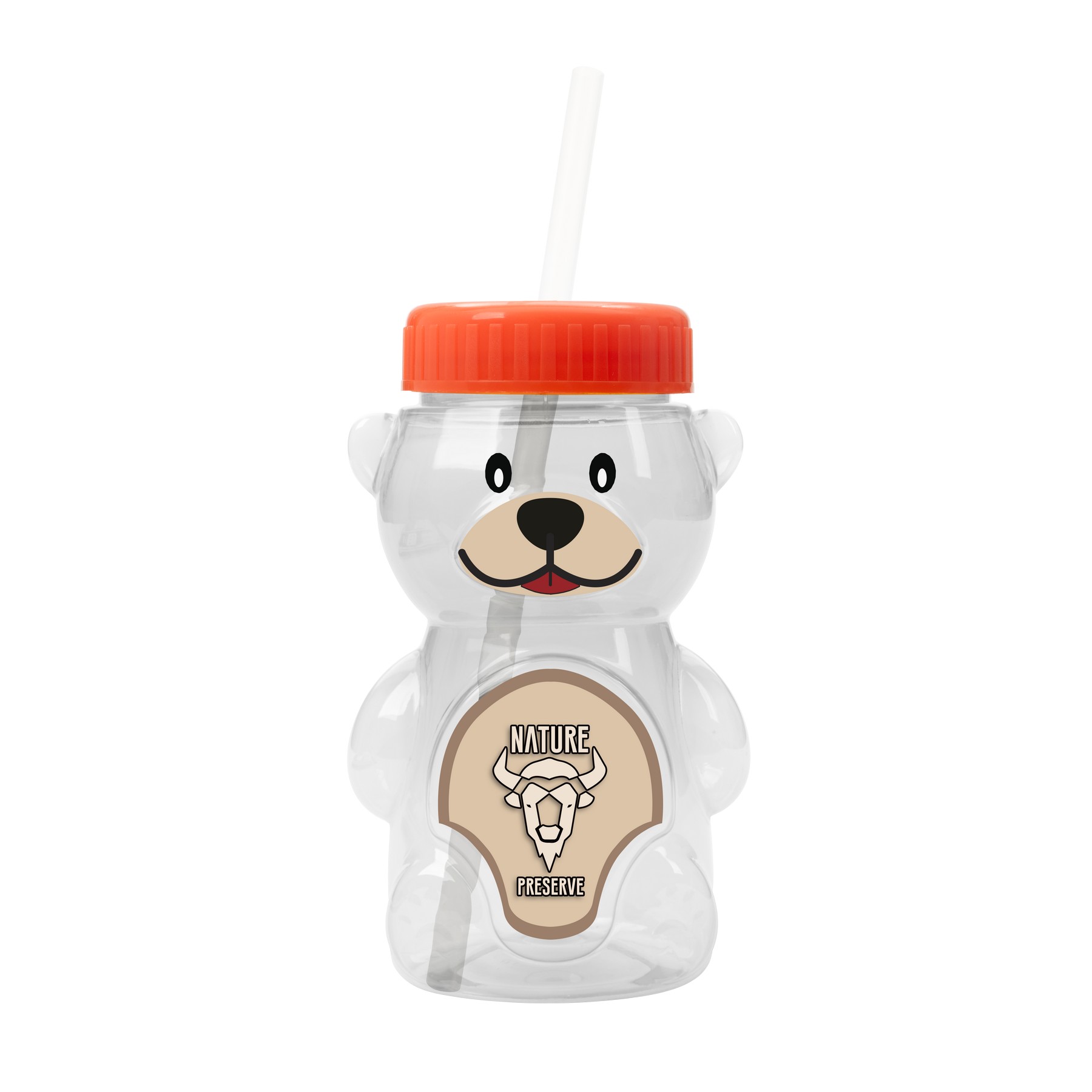 Picture of Garyline® Cubbie RPET Bottle with Straw Lid - 20 oz.