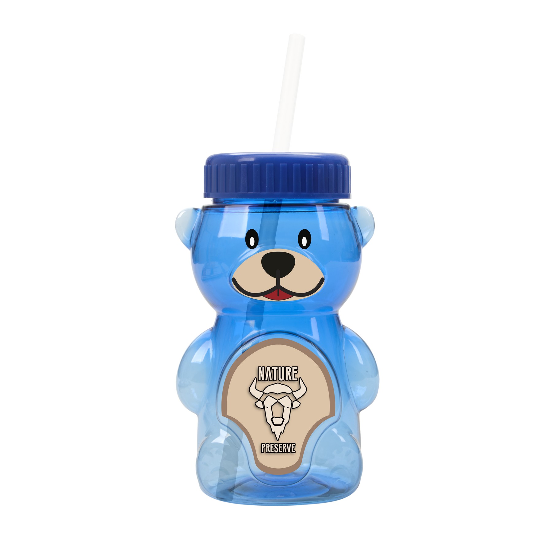 Picture of Garyline® Cubbie RPET Bottle with Straw Lid - 20 oz.