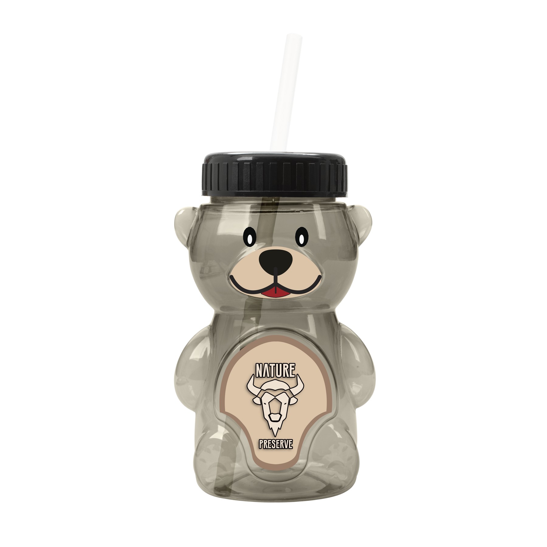 Picture of Garyline® Cubbie RPET Bottle with Straw Lid - 20 oz.