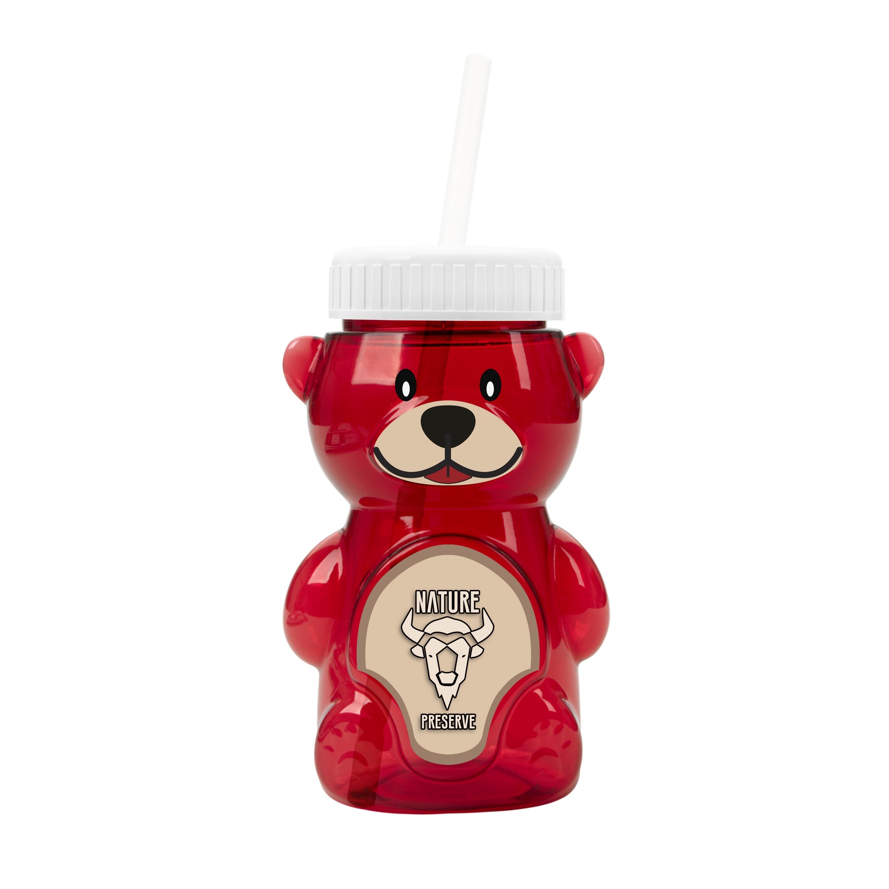 Picture of Garyline® Cubbie RPET Bottle with Straw Lid - 20 oz.