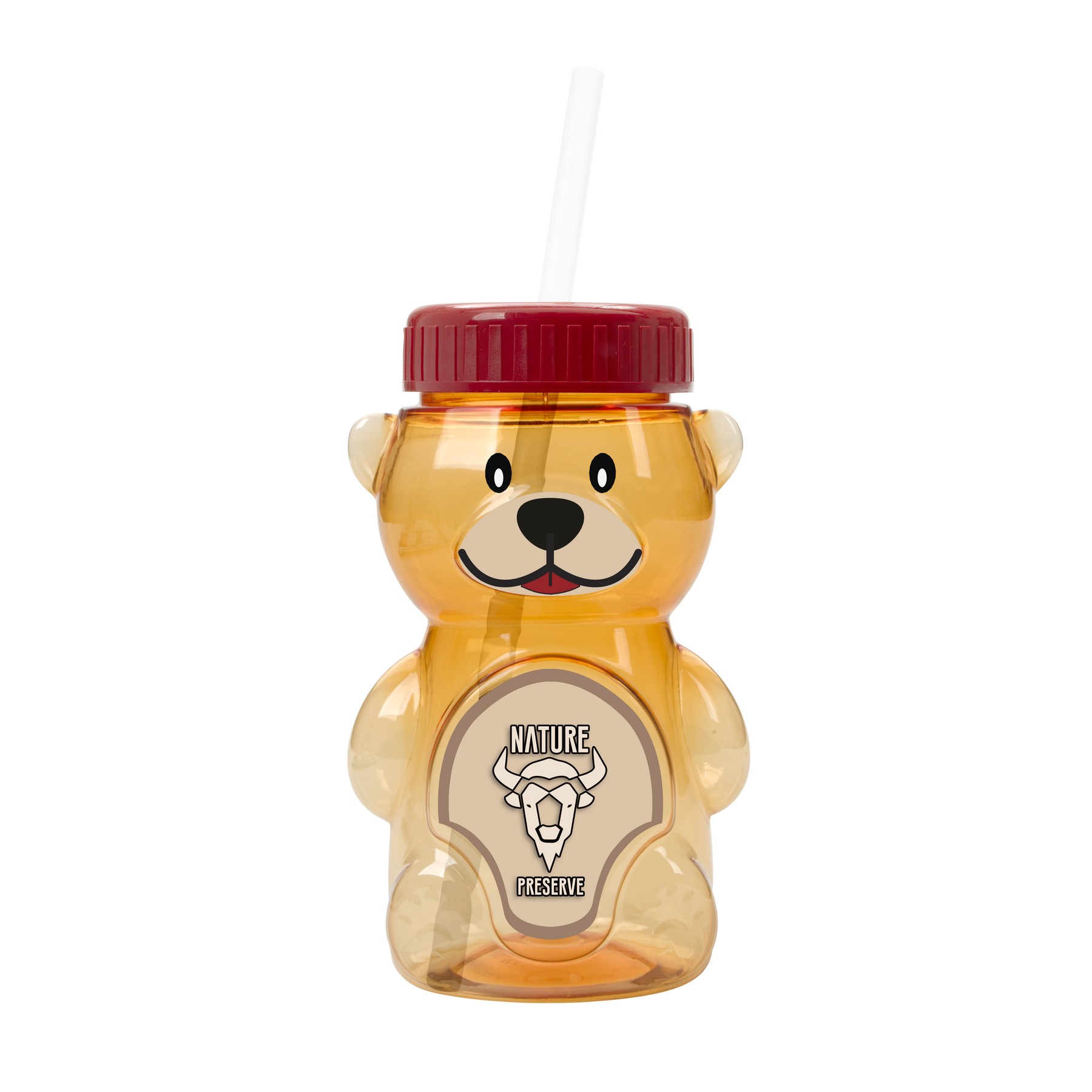 Picture of Garyline® Cubbie RPET Bottle with Straw Lid - 20 oz.