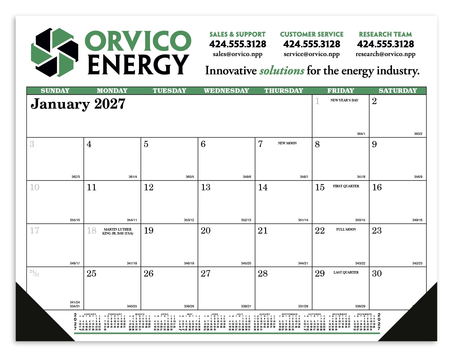 Picture of Skinner & Kennedy® Desk Pad Calendar