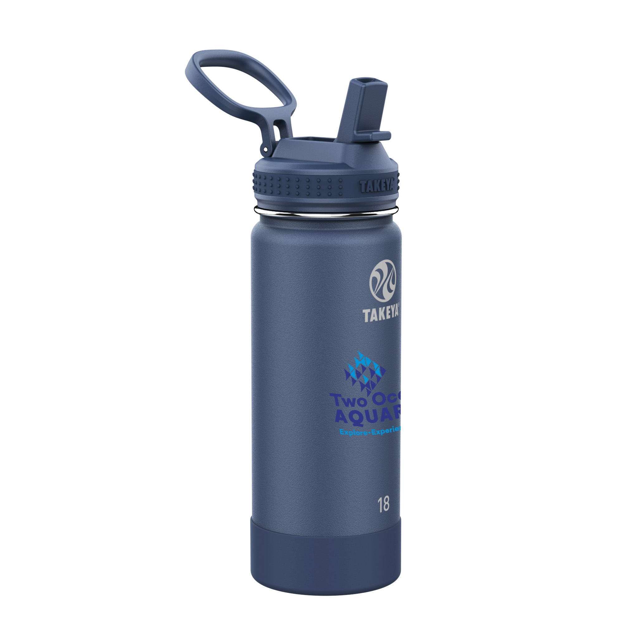 Picture of Takeya® 18 oz. Water Bottle with Actives Straw Lid™, Full Color Digital