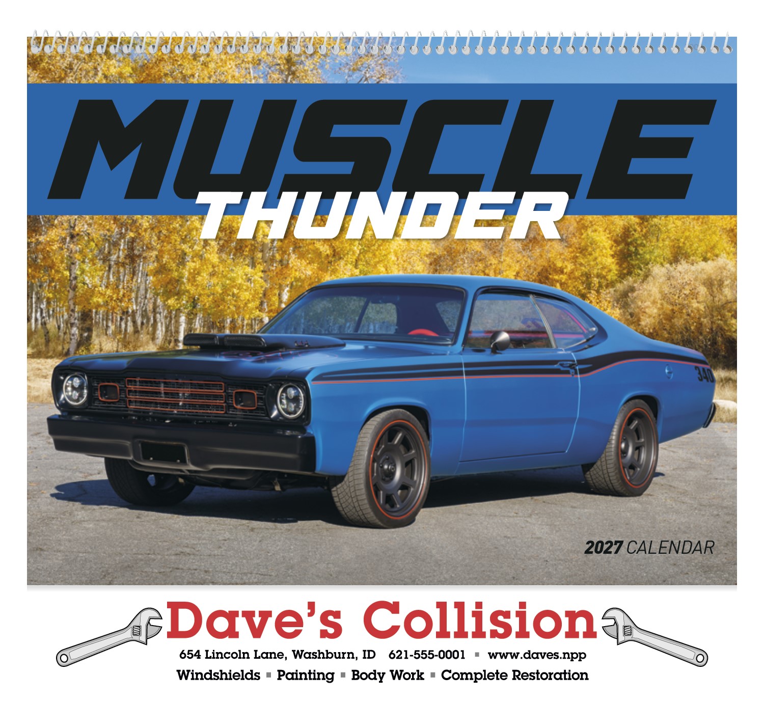 Picture of Good Value™ Muscle Thunder - Spiral Calendar