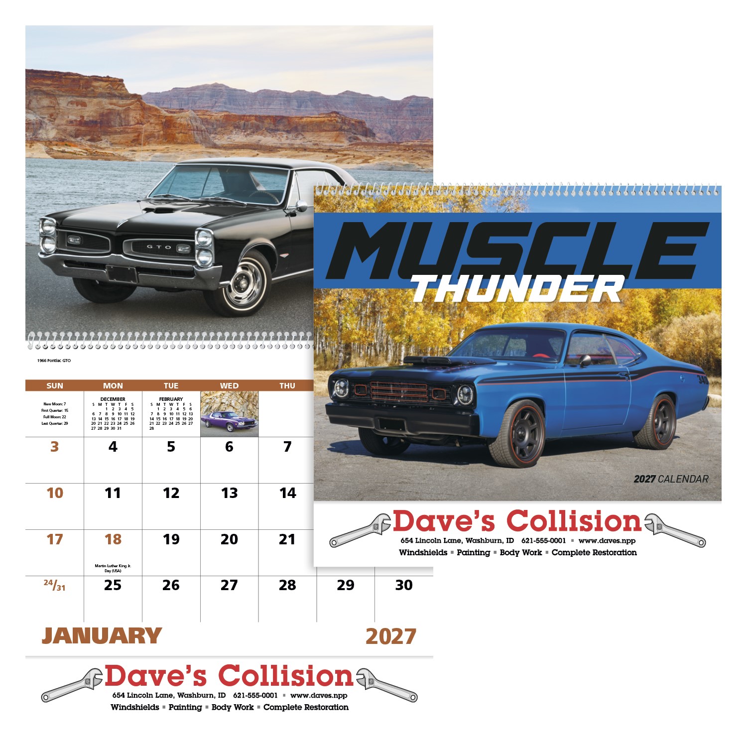 Picture of Good Value™ Muscle Thunder - Spiral Calendar