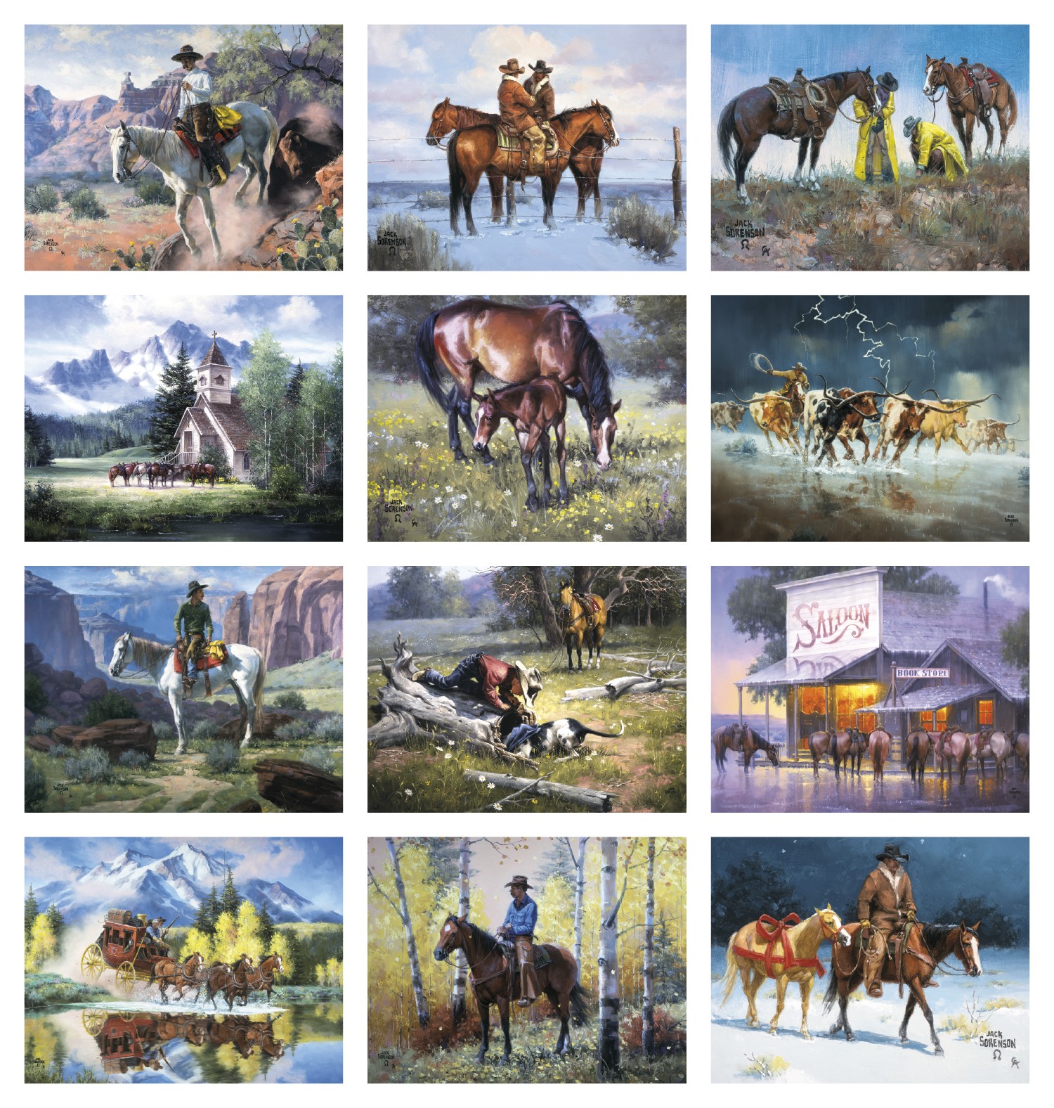 Picture of Good Value™ Western Frontier - Stapled Calendar