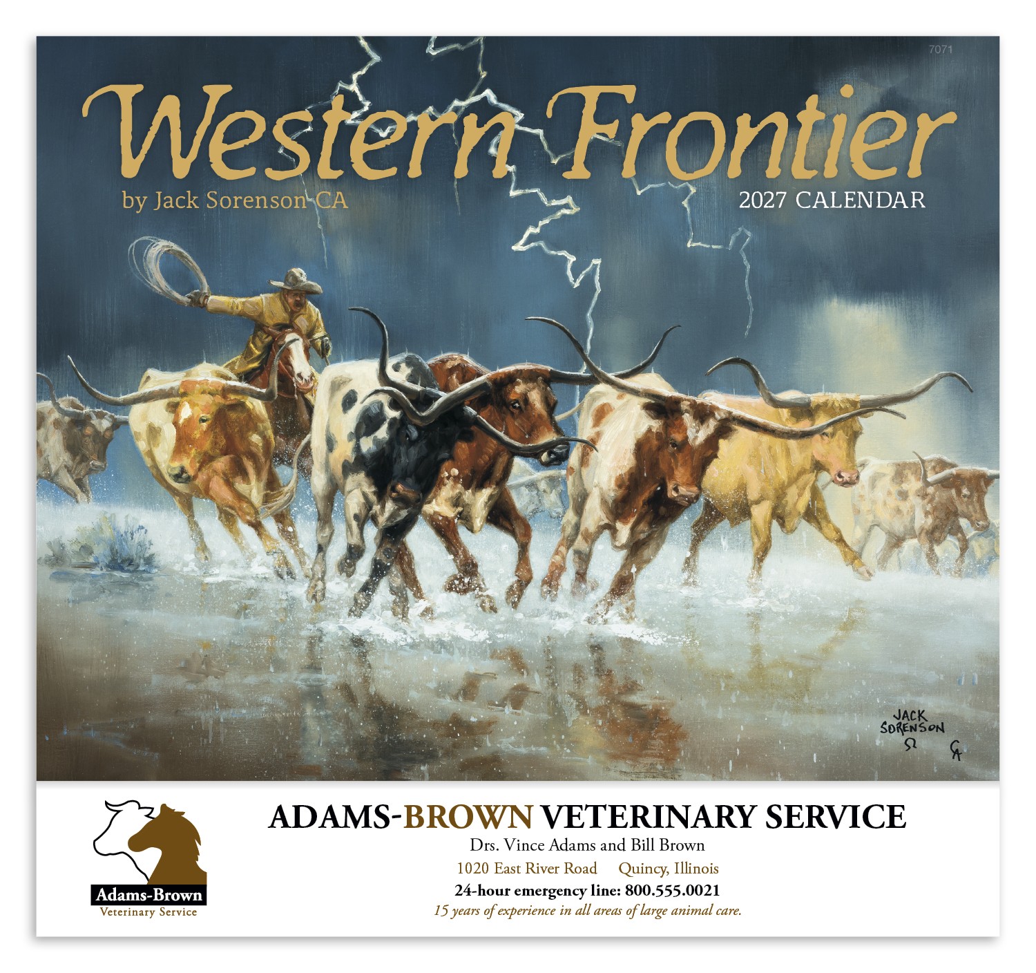 Picture of Good Value™ Western Frontier - Stapled Calendar