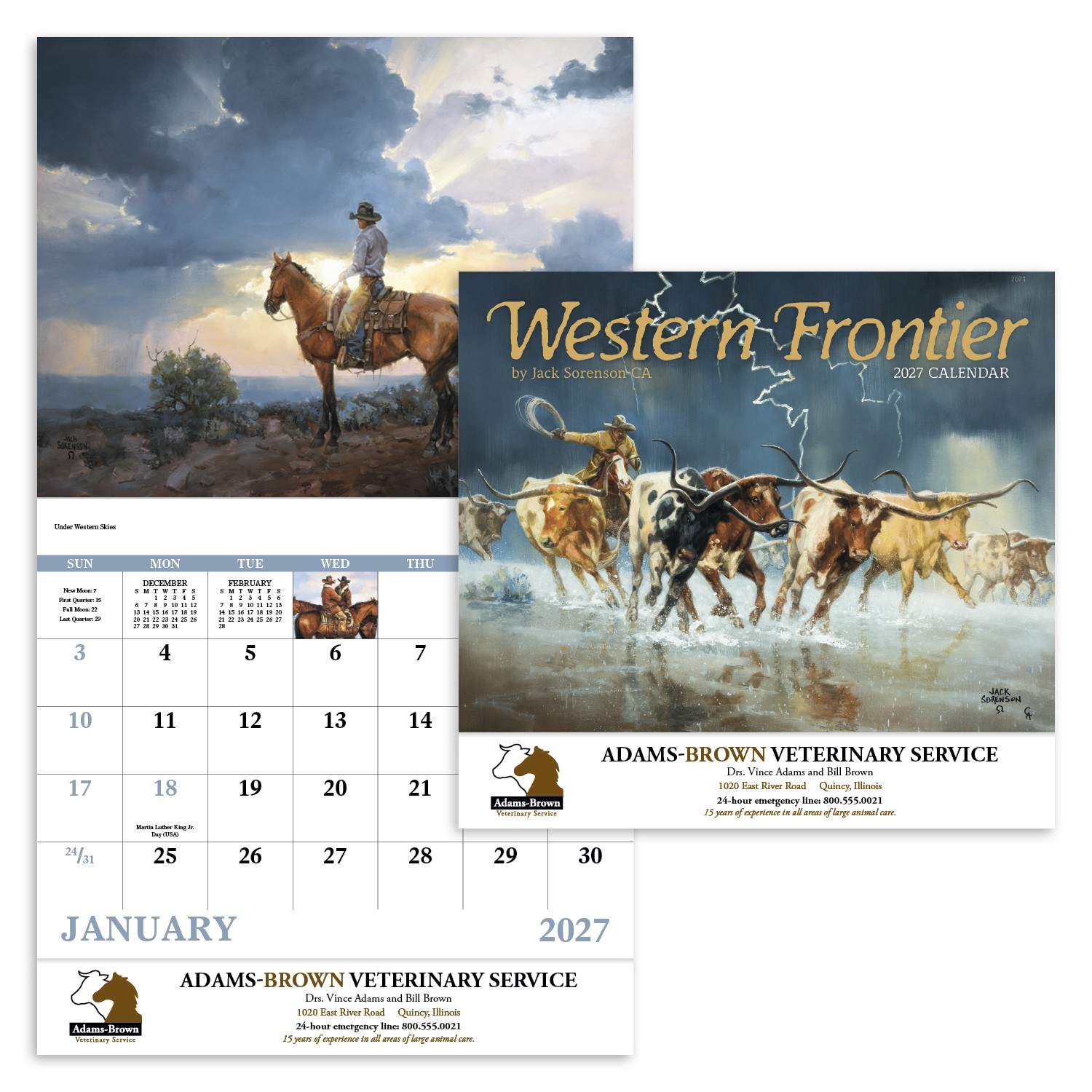 Picture of Good Value™ Western Frontier - Stapled Calendar