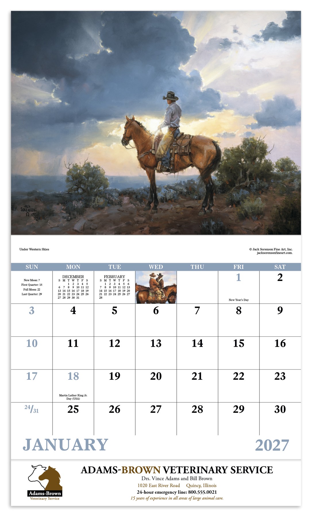 Picture of Good Value™ Western Frontier - Stapled Calendar