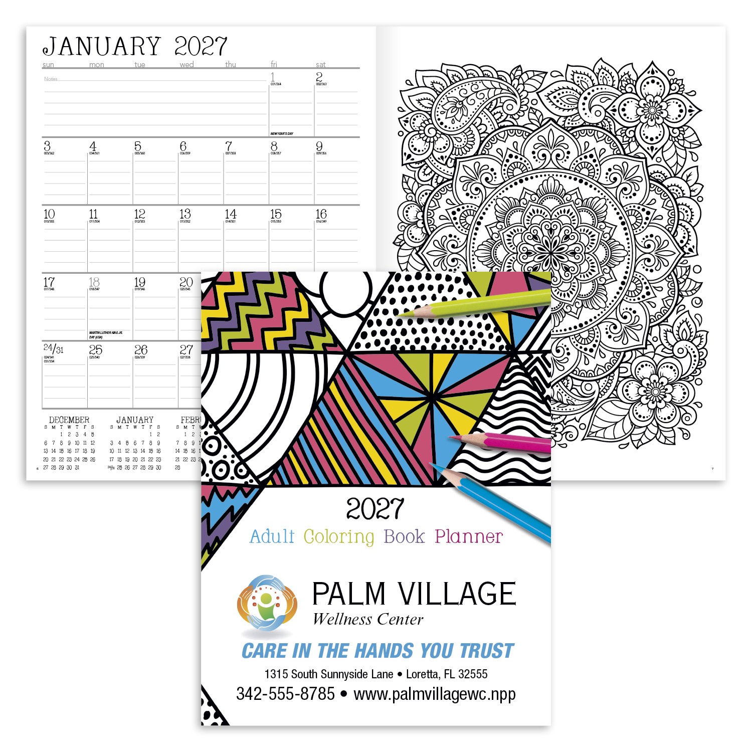 Picture of Good Value™ Adult Coloring Book Planner