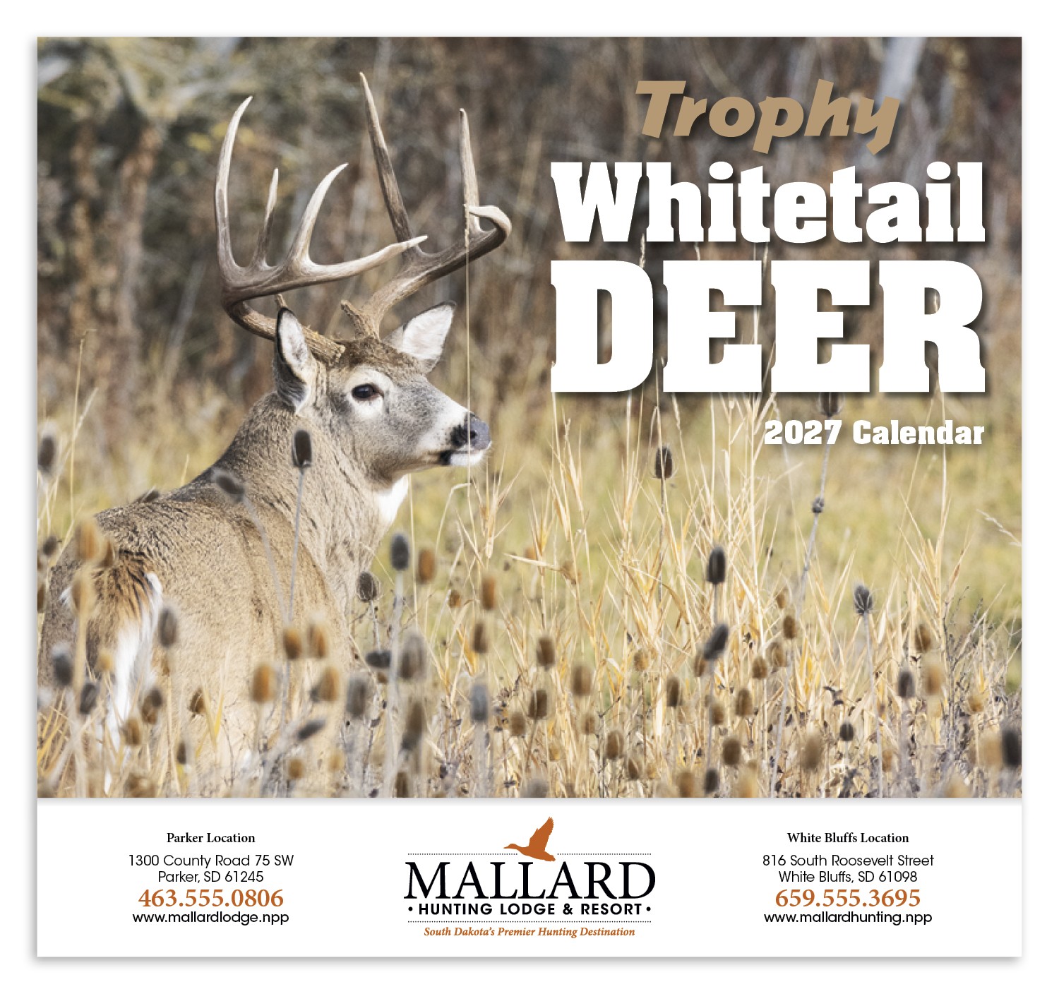 Picture of HotLine® Products Trophy Whitetail Deer Appointment Calendar - Stapled