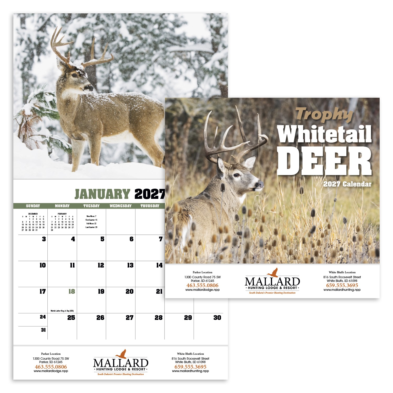 Picture of HotLine® Products Trophy Whitetail Deer Appointment Calendar - Stapled